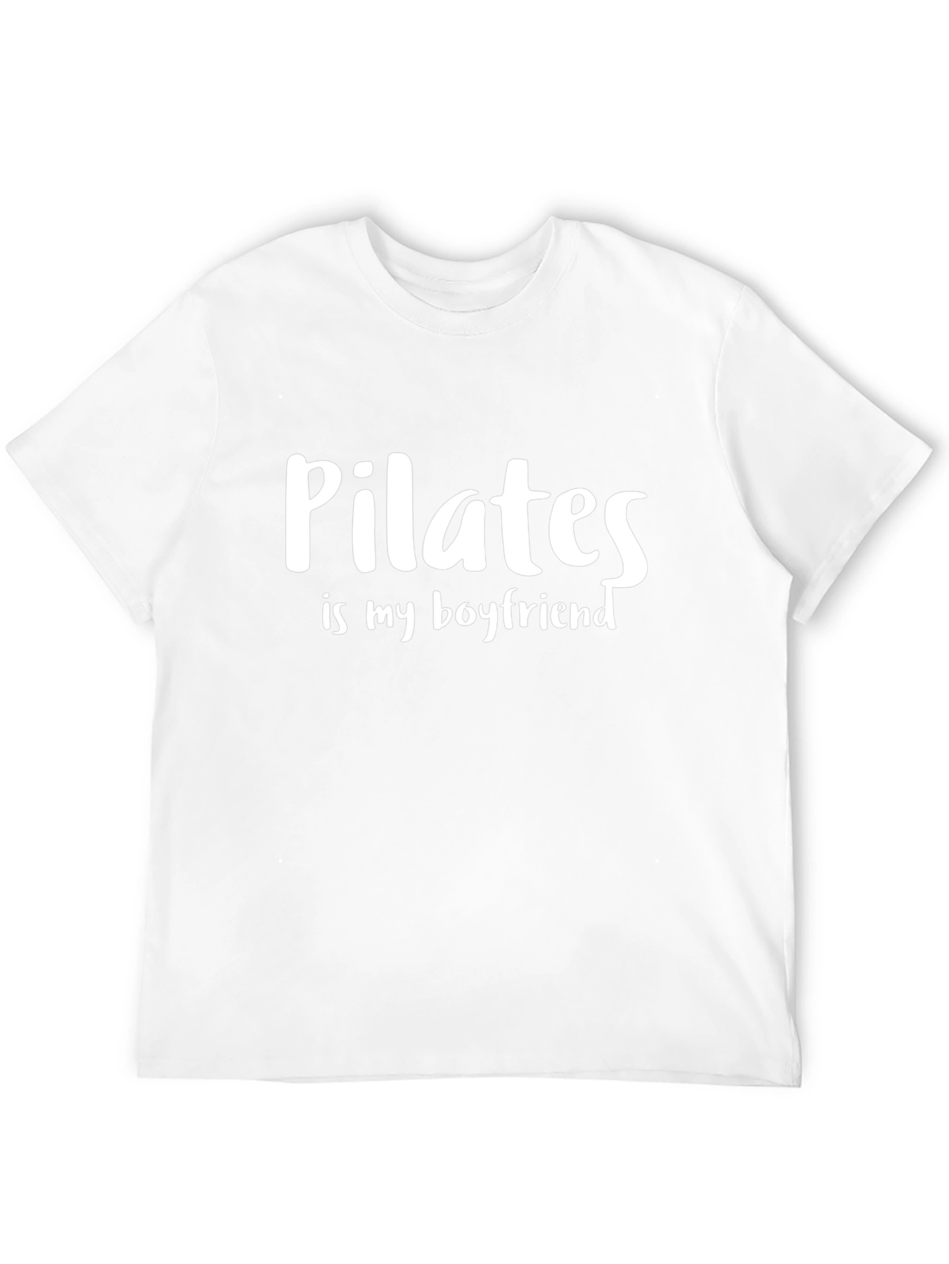 Pilates is My Boyfriend Black Graphic Tee