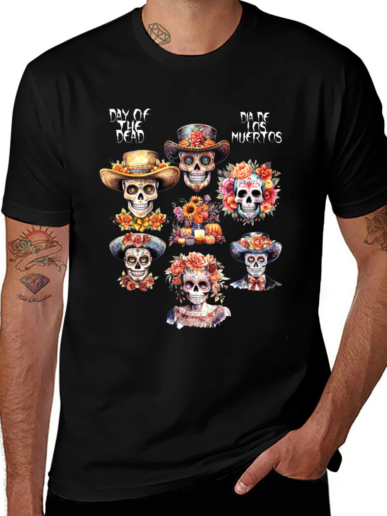 Day of the Dead Sugar Skull T-Shirt