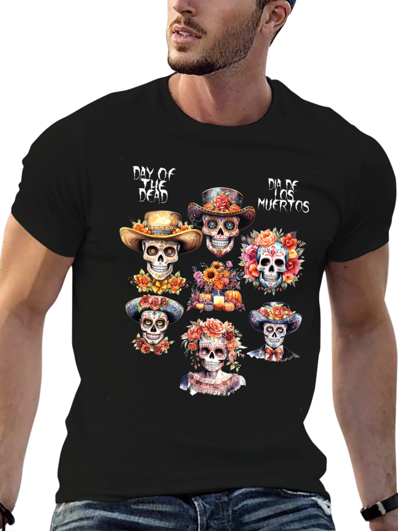Day of the Dead Sugar Skull T-Shirt