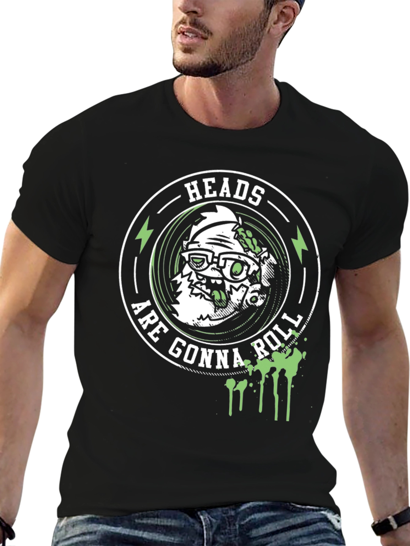 Heads Are Gonna Roll Zombie T-Shirt