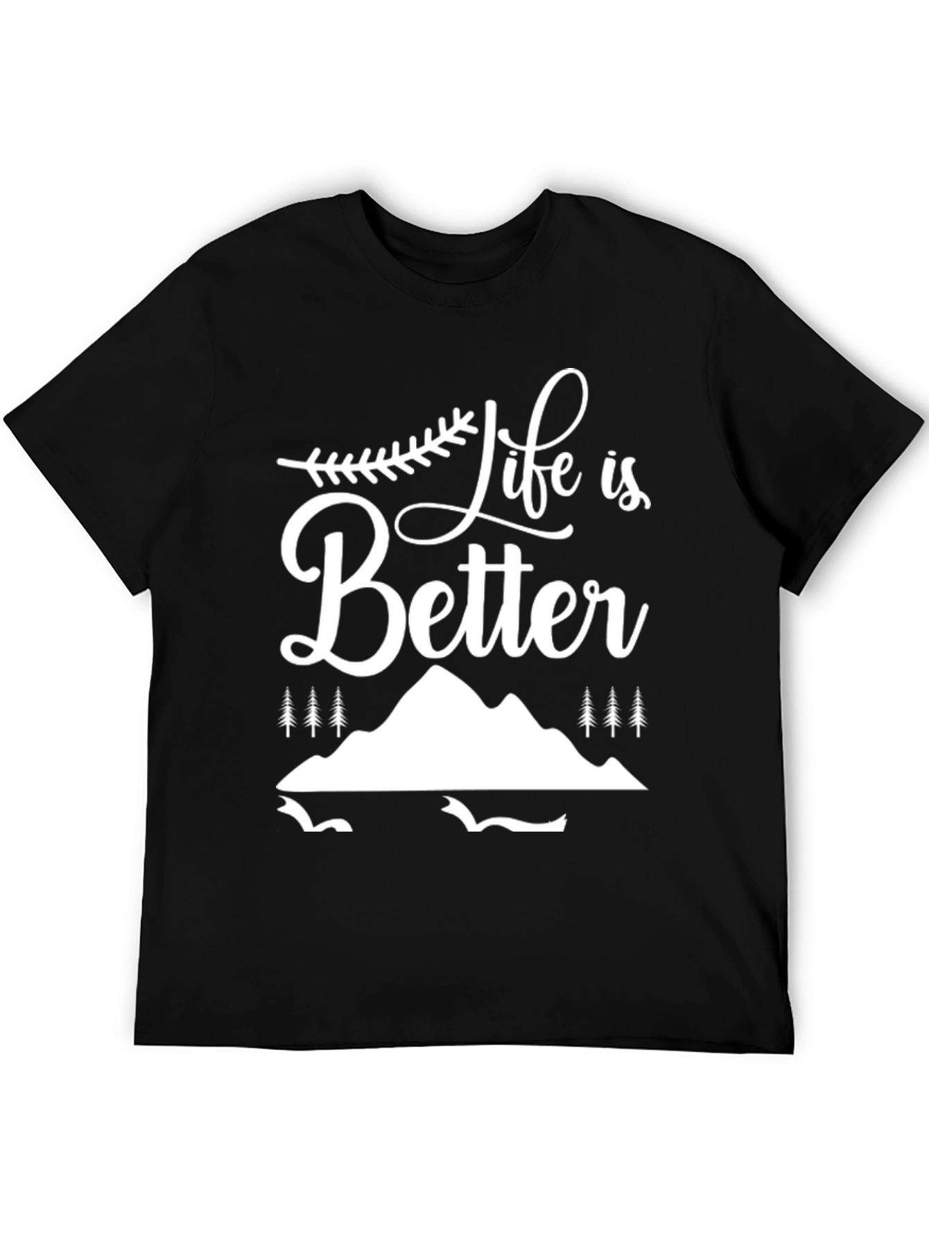 Life is Better Graphic Tee - Black