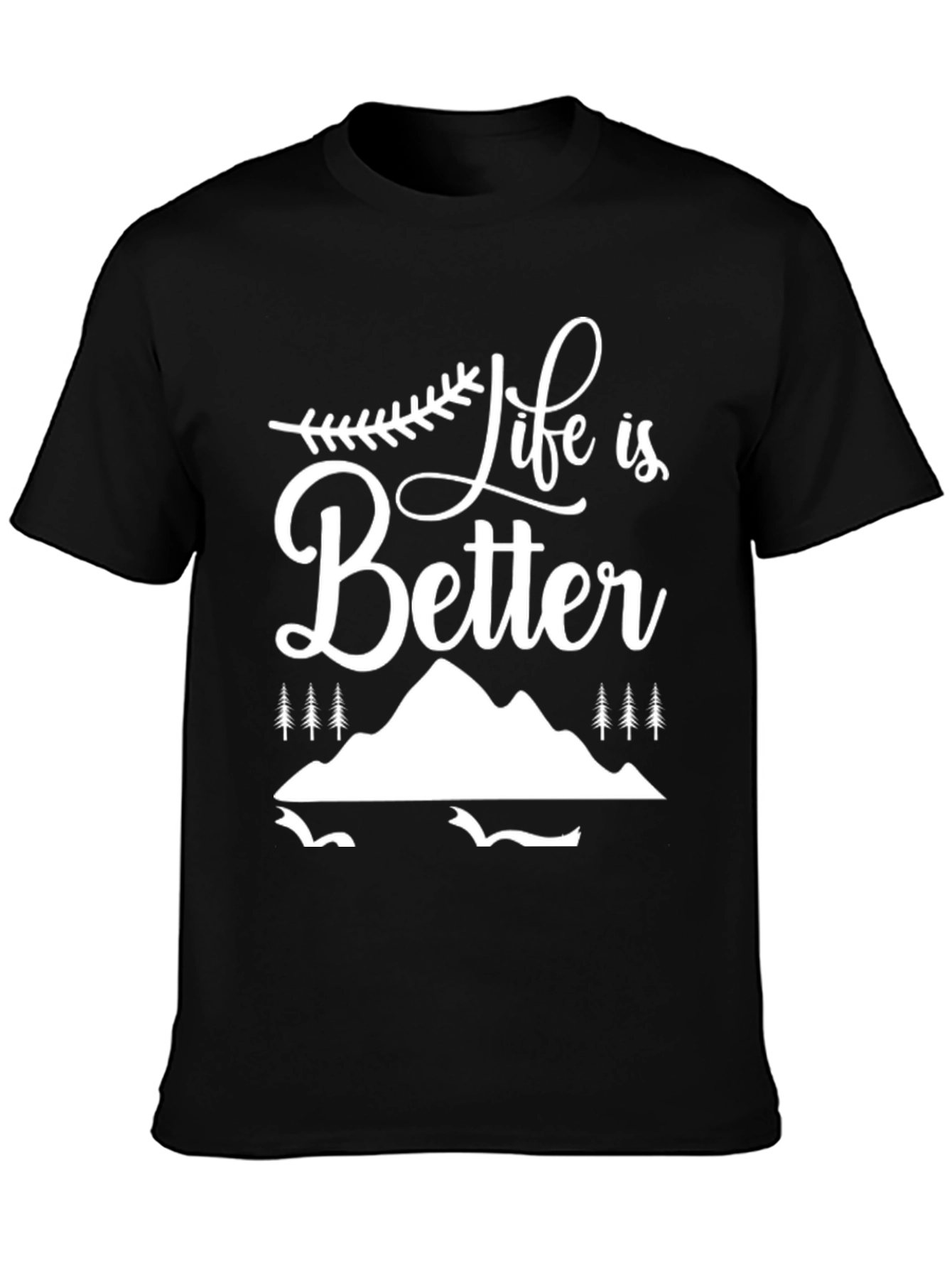 Life is Better Graphic Tee - Black