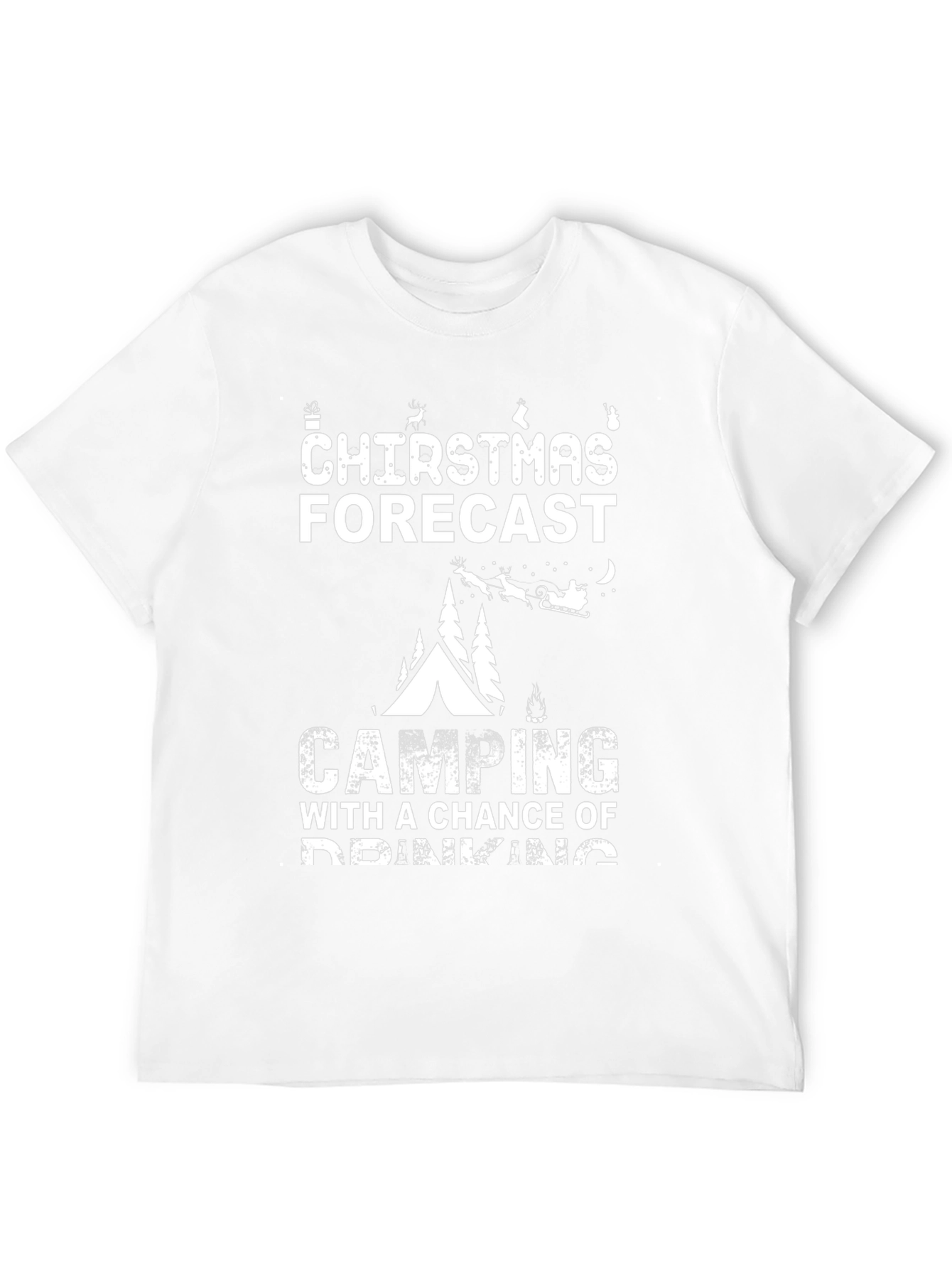 Christmas Camping Forecast T-Shirt