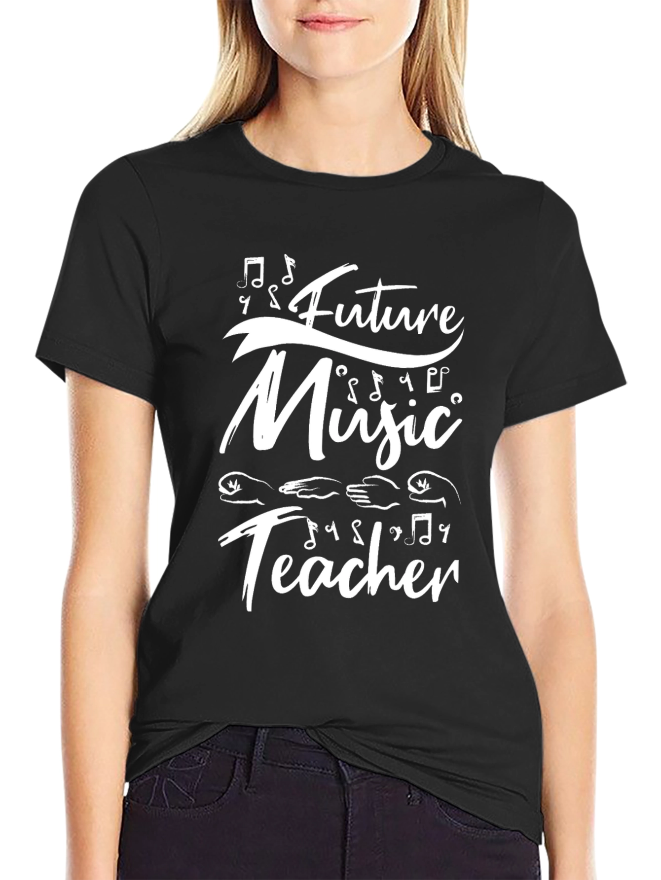Future Music Teacher T-Shirt - Black