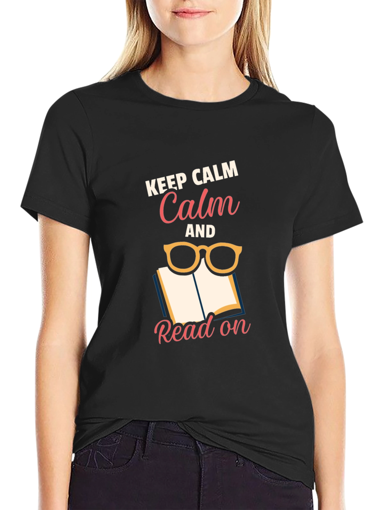 Keep Calm and Read On Graphic Tee