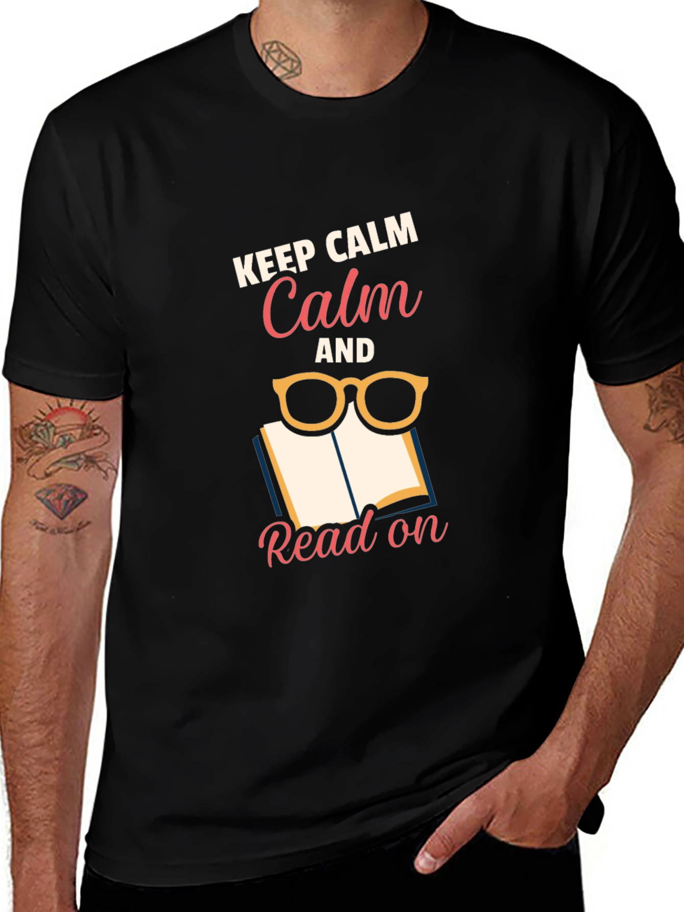 Keep Calm and Read On Graphic Tee