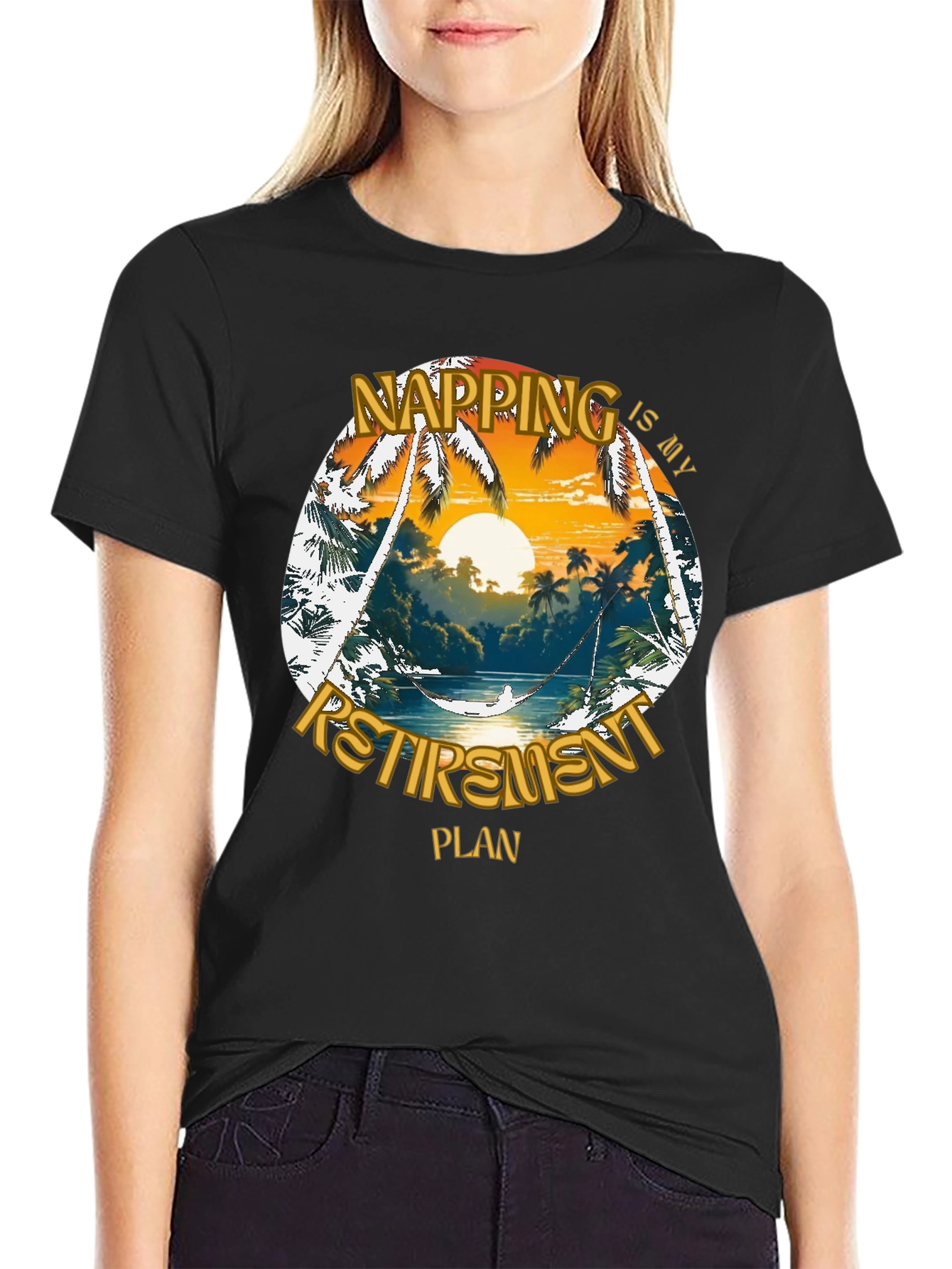 Napping is My Retirement Plan Graphic T-Shirt