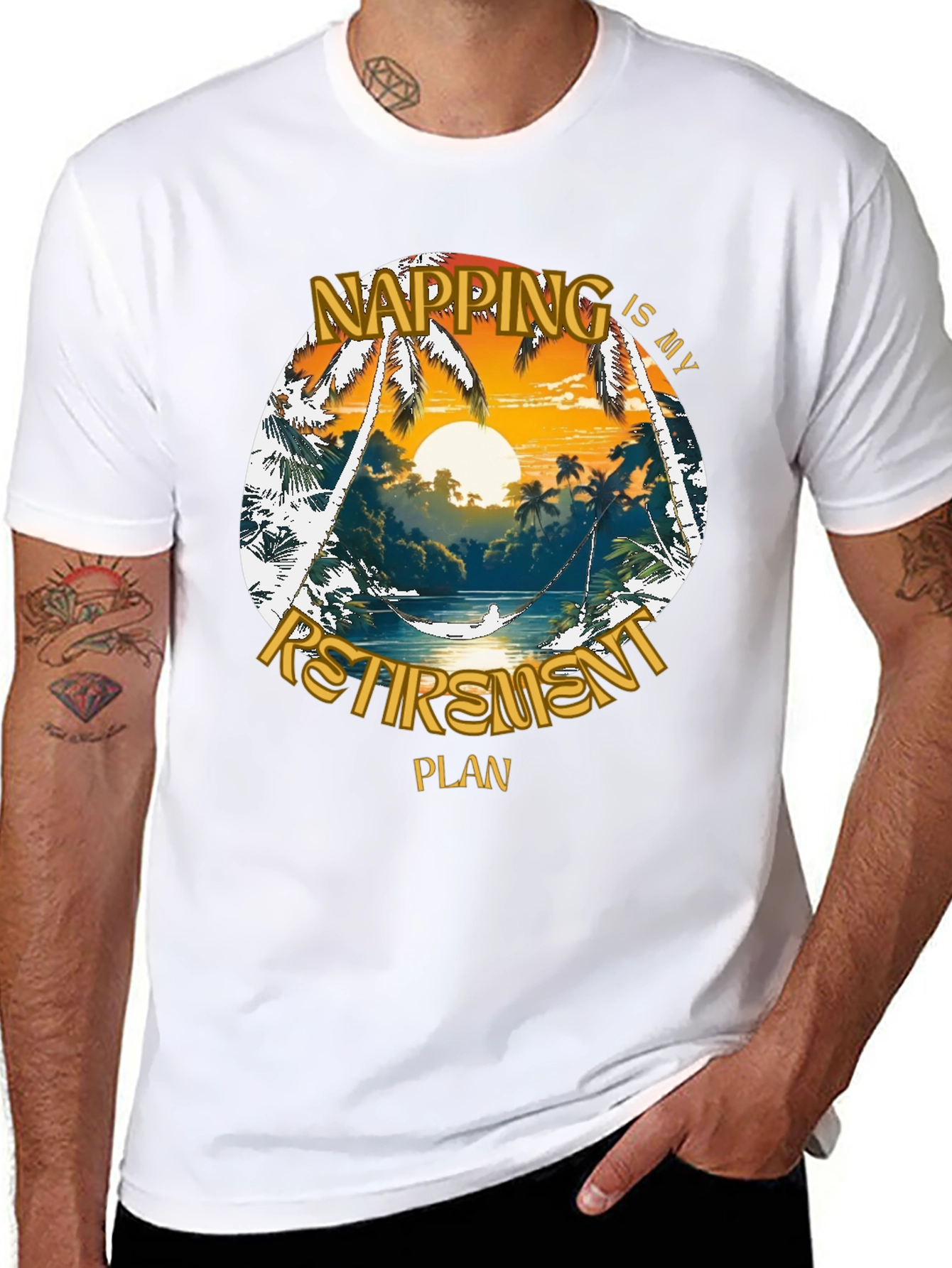 Napping is My Retirement Plan Graphic T-Shirt