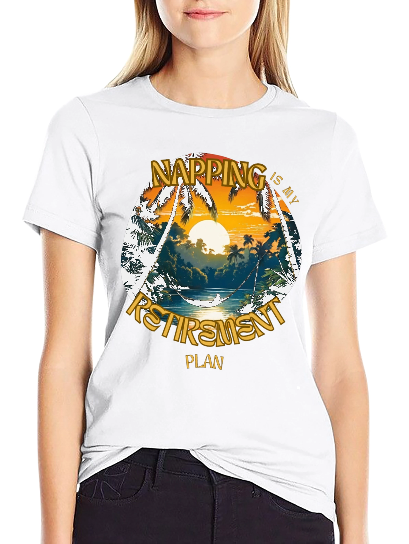 Napping is My Retirement Plan Graphic T-Shirt