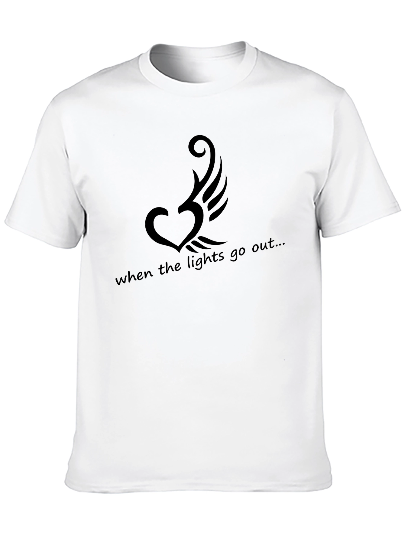 Heart Wing T-Shirt - When the Lights Go Out