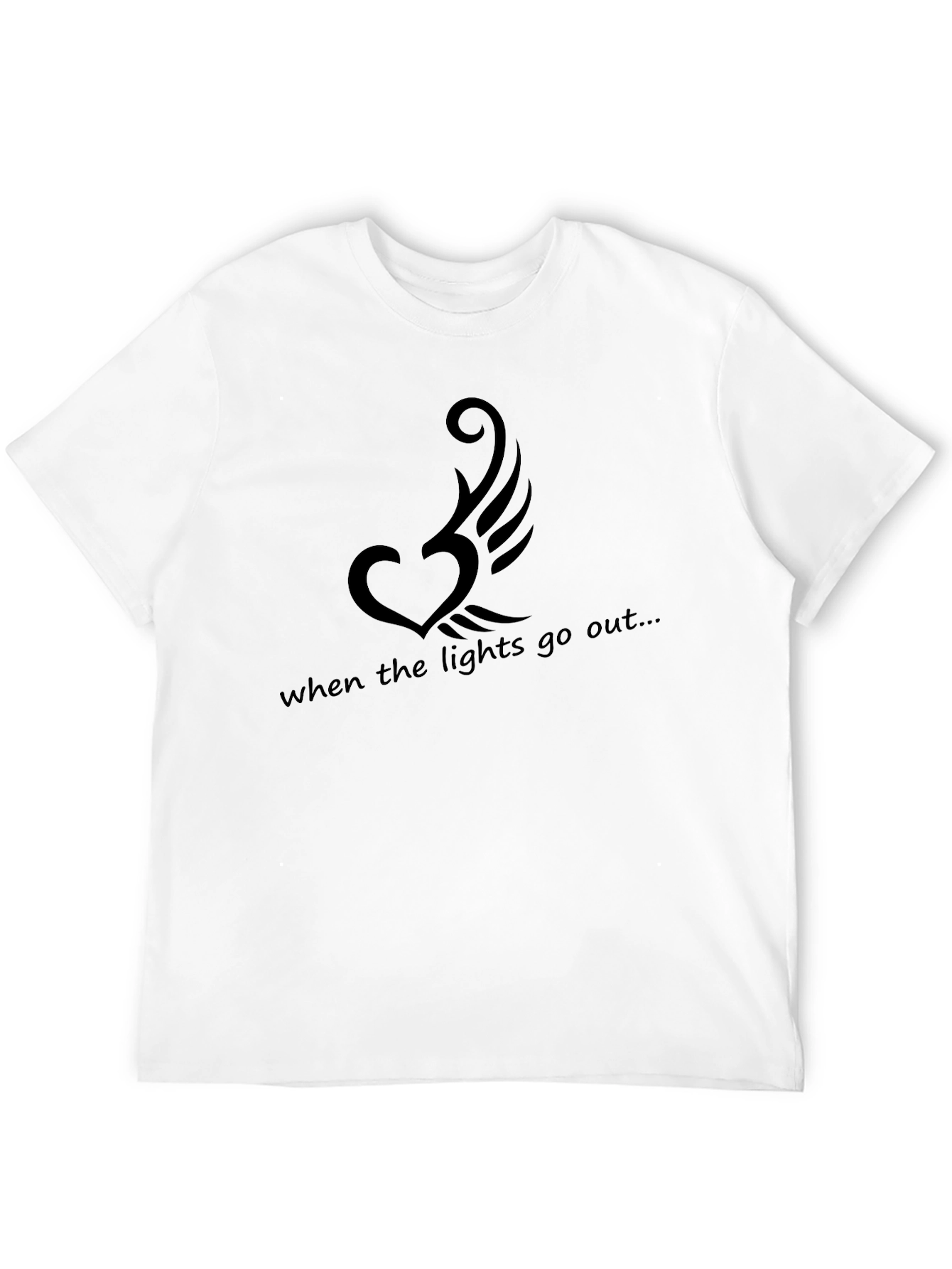 Heart Wing T-Shirt - When the Lights Go Out