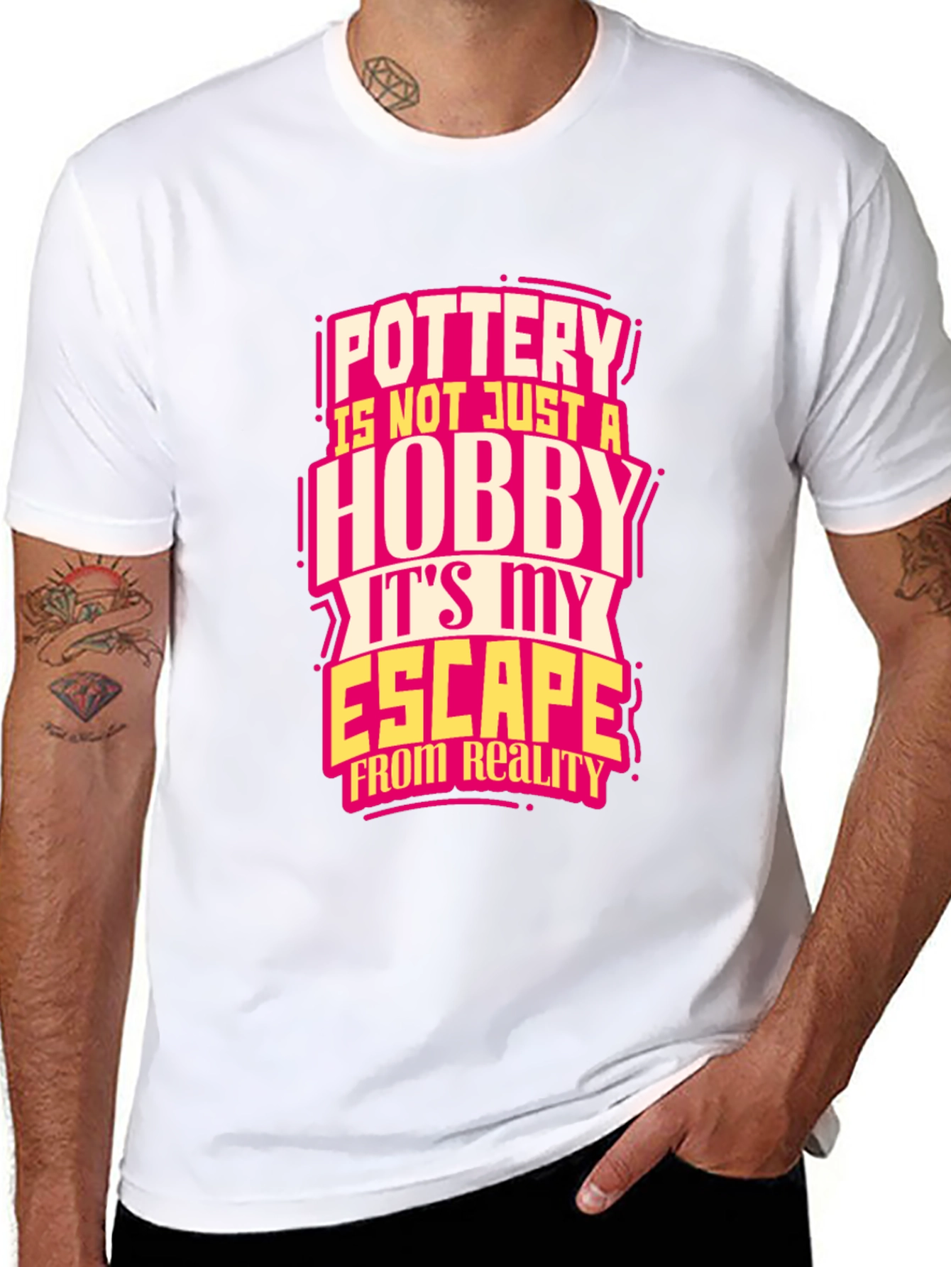 Pottery Hobby Escape Black T-Shirt
