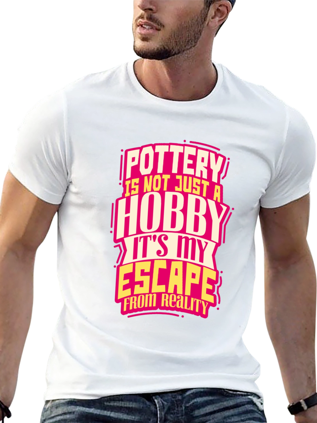 Pottery Hobby Escape Black T-Shirt