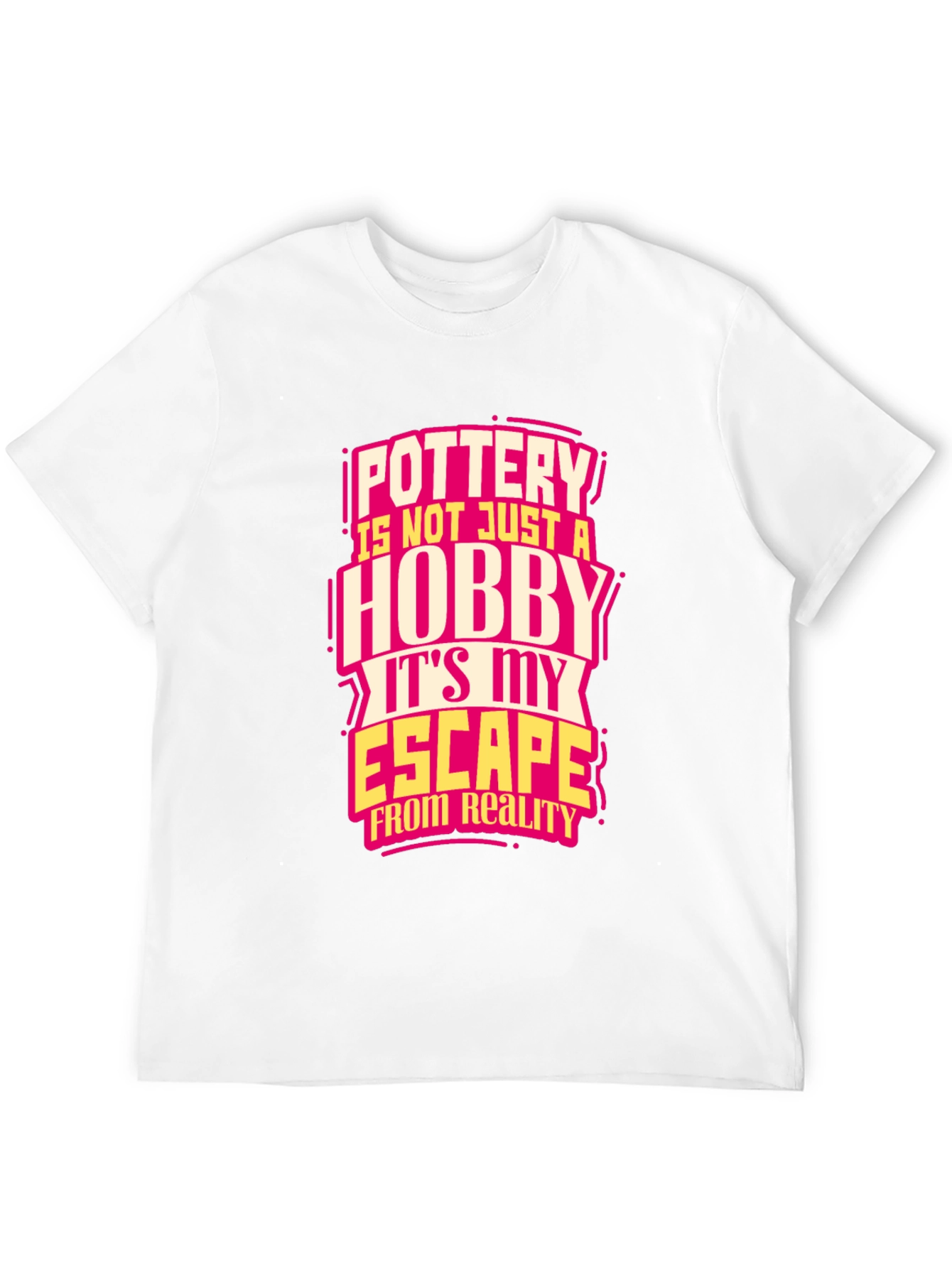 Pottery Hobby Escape Black T-Shirt