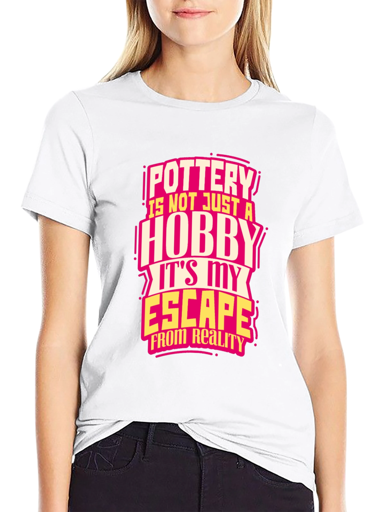 Pottery Hobby Escape Black T-Shirt