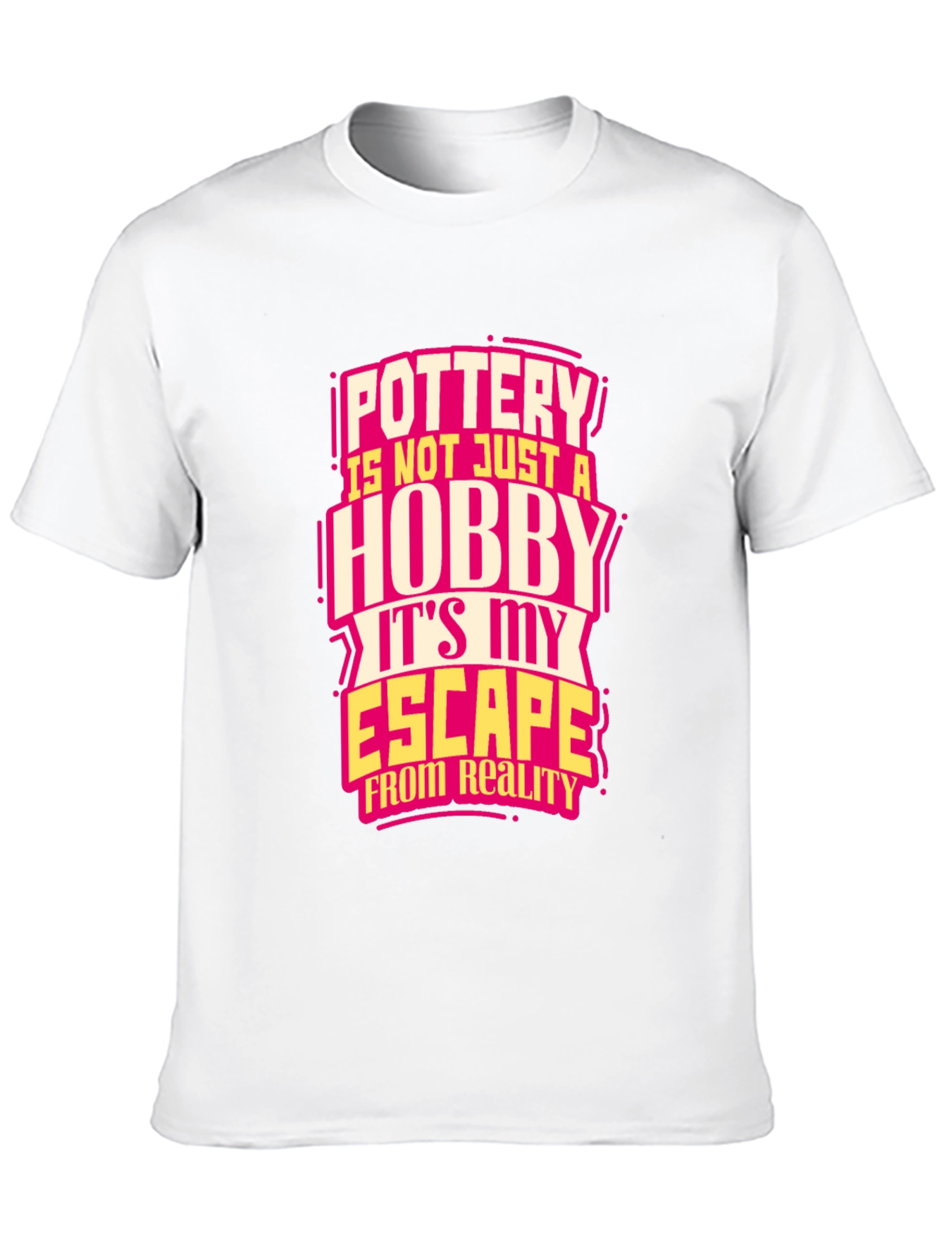 Pottery Hobby Escape Black T-Shirt