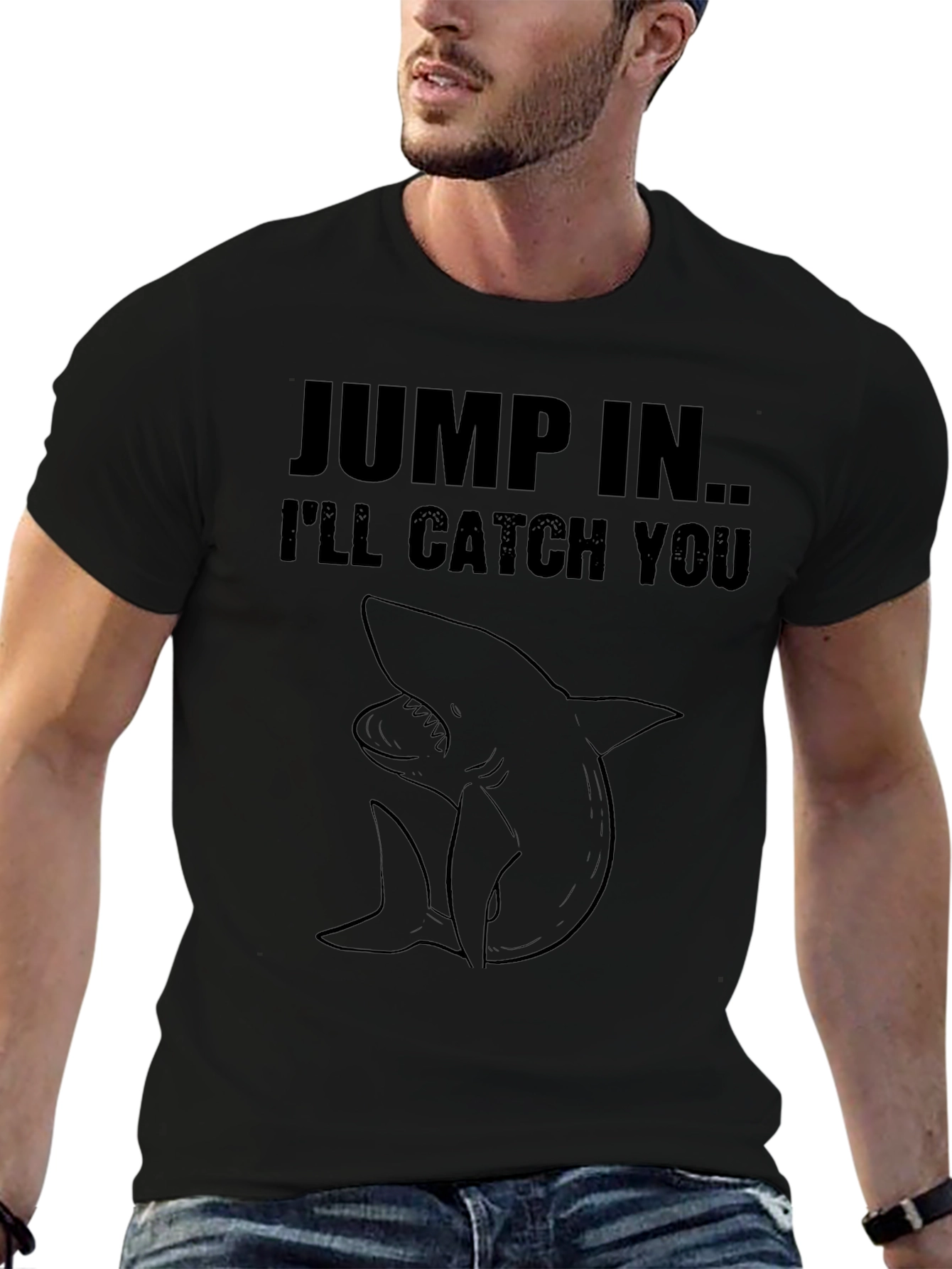Jump In Shark Graphic Tee