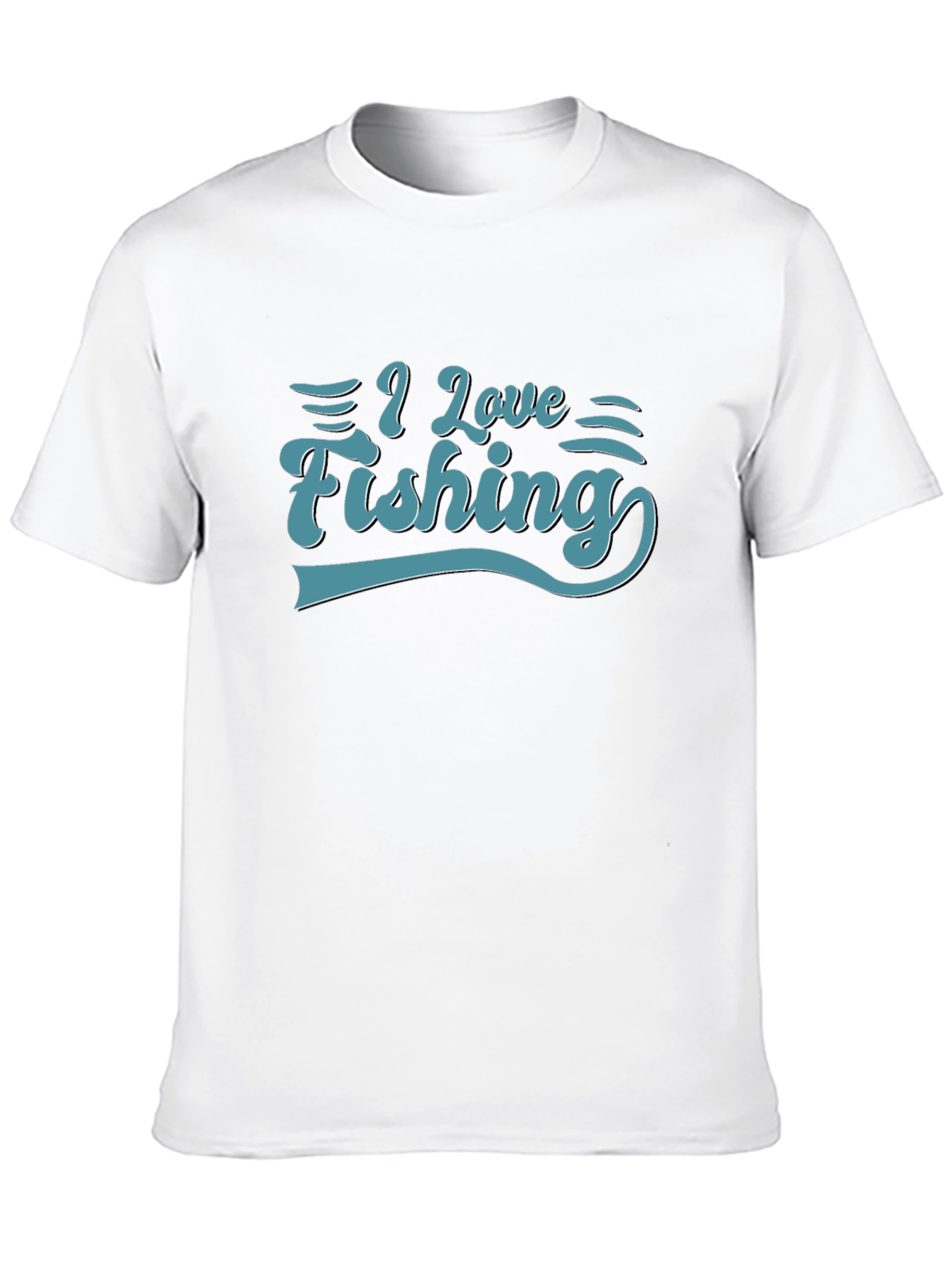 I Love Fishing Graphic Tee - Soft Cotton