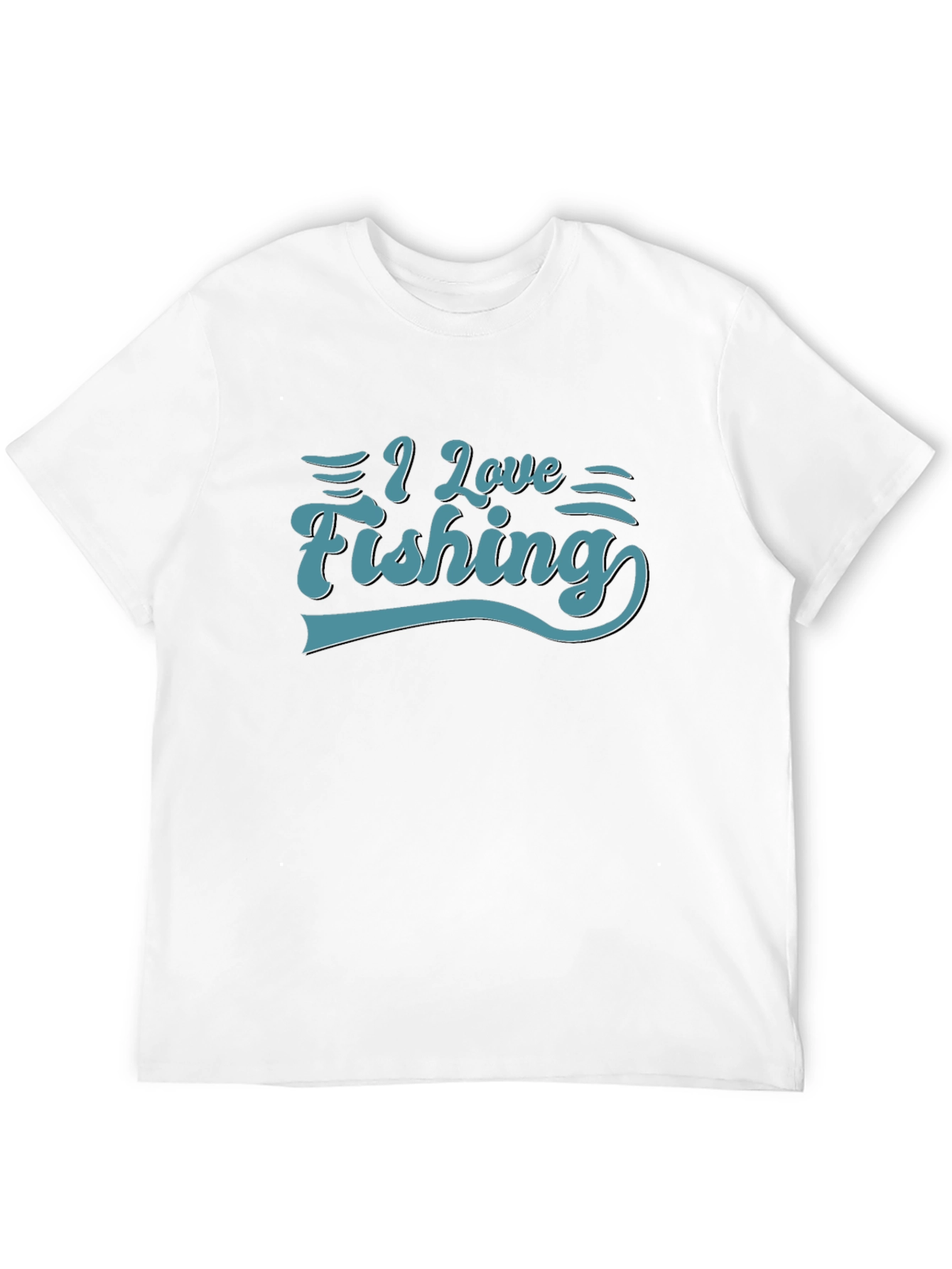 I Love Fishing Graphic Tee - Soft Cotton