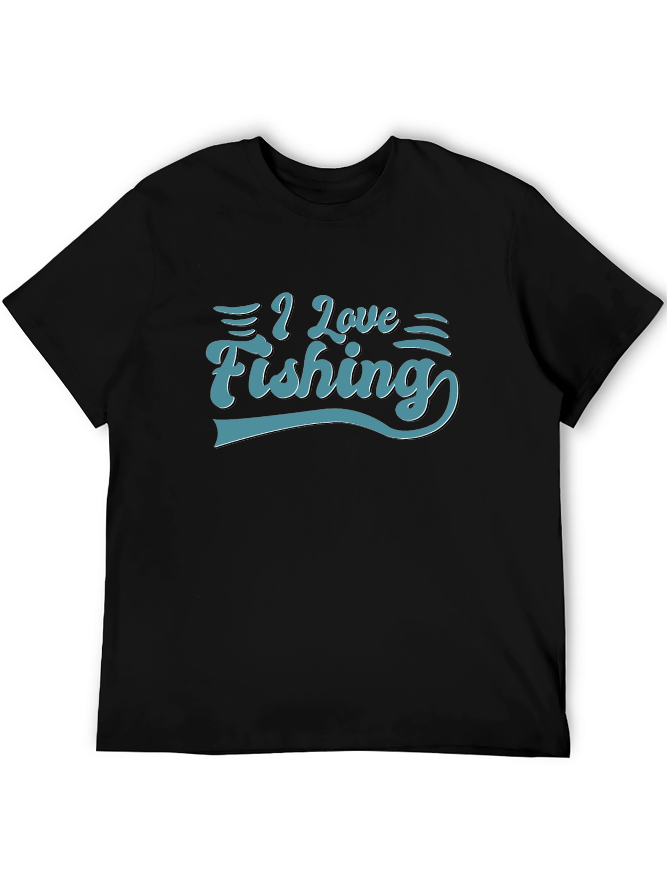 I Love Fishing Graphic Tee - Soft Cotton