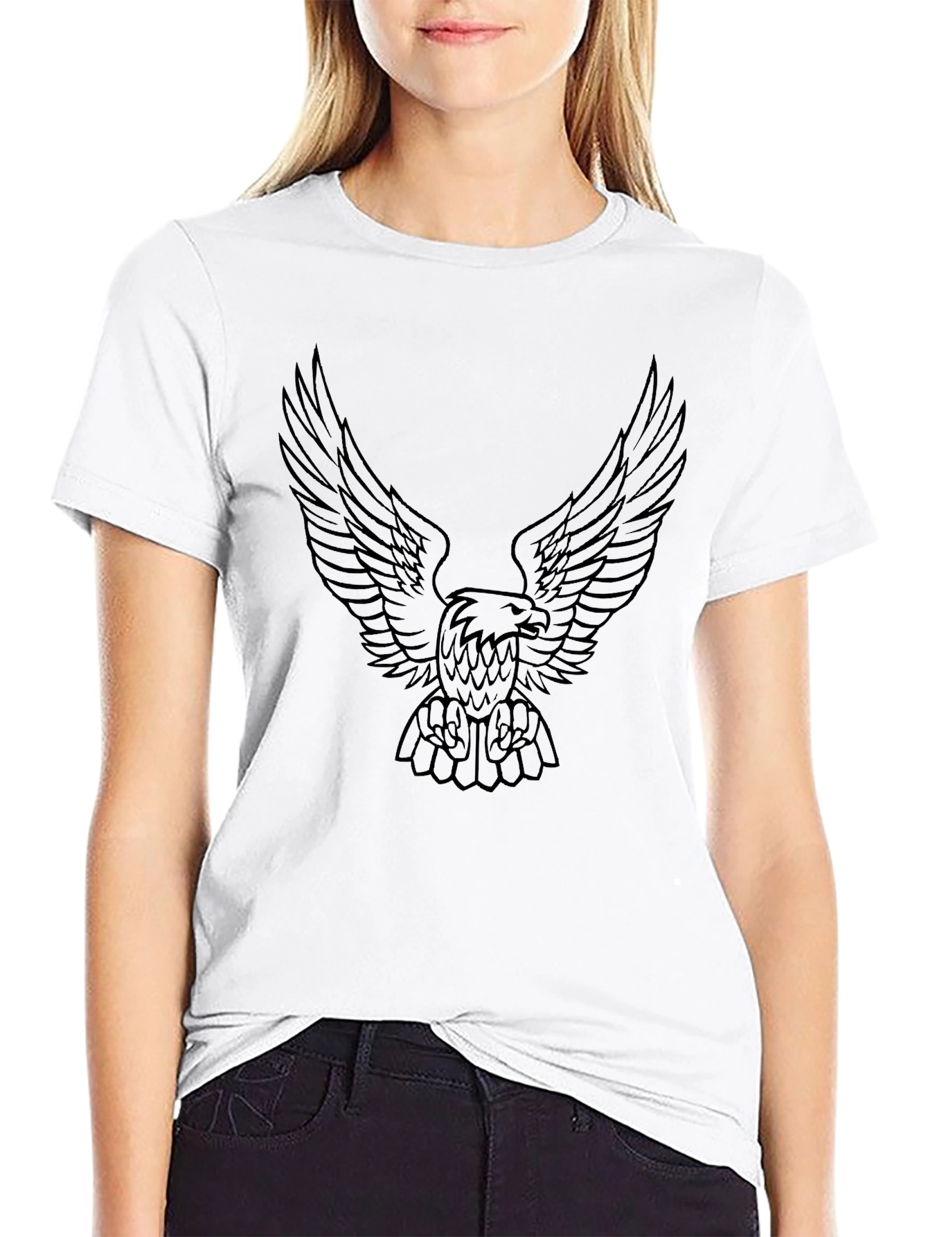 Eagle Graphic Black T-Shirt | Casual Style