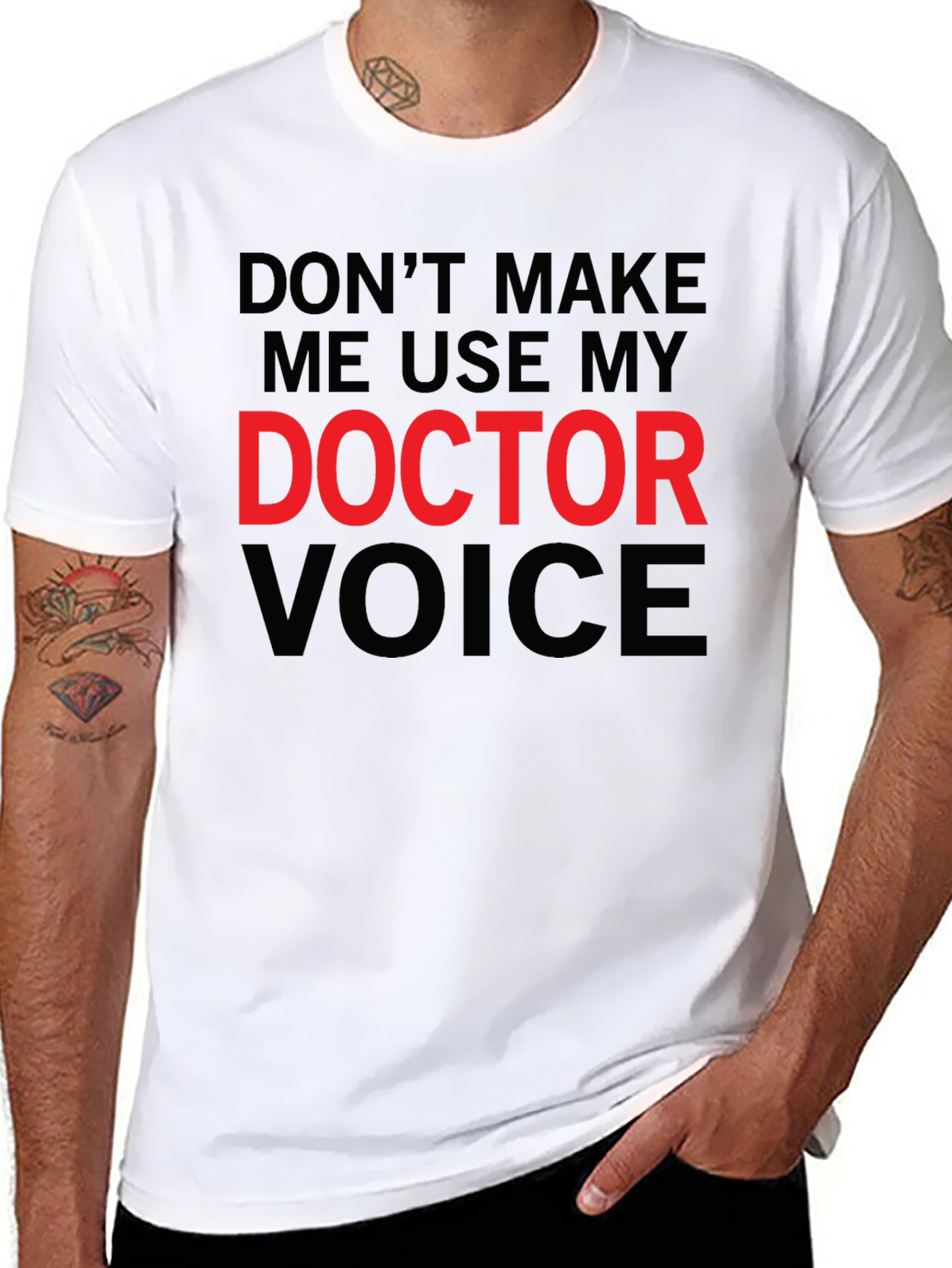 Doctor Voice Graphic Tee - Funny Medical Shirt