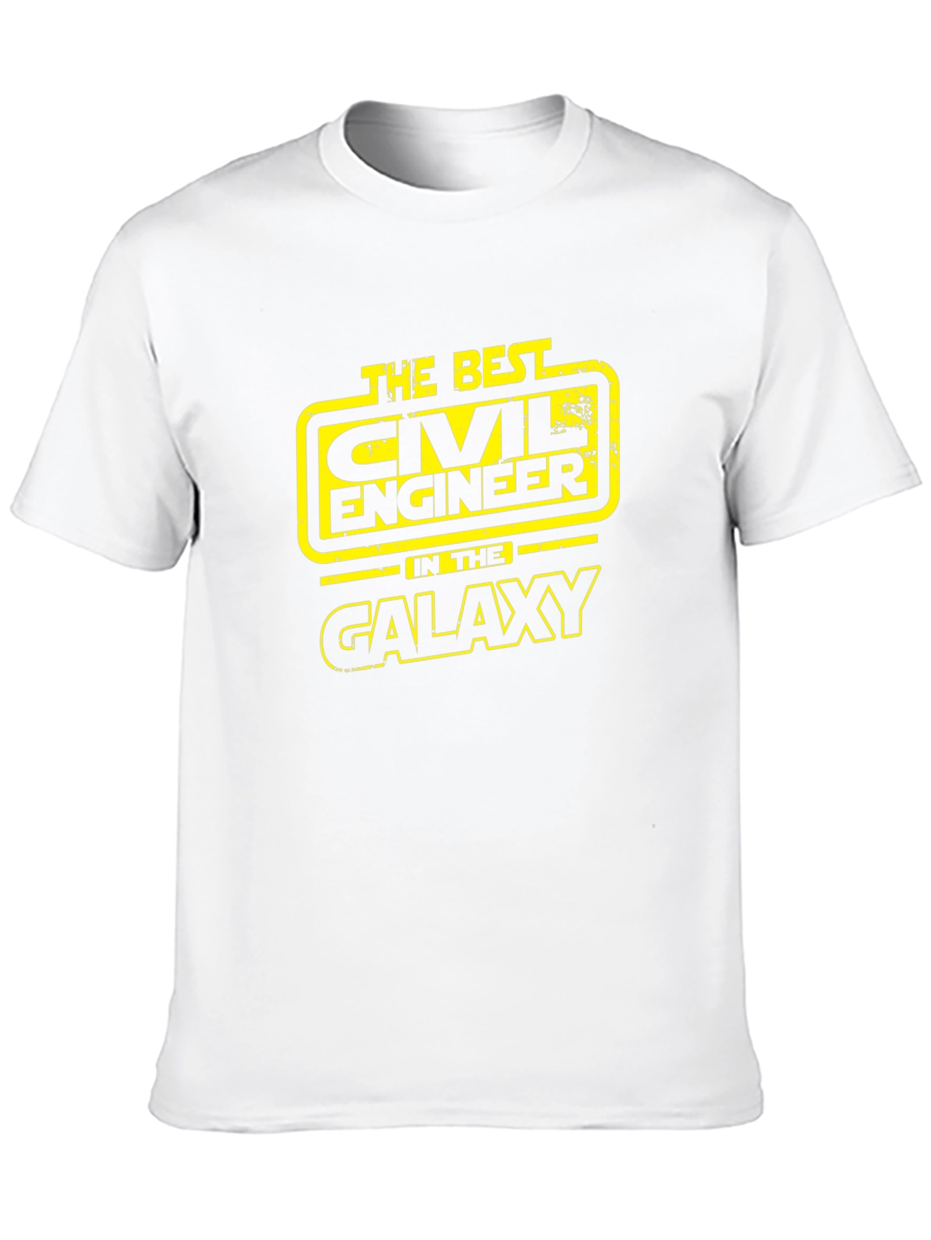 Civil Engineer Galaxy T-Shirt - Black Cotton Tee