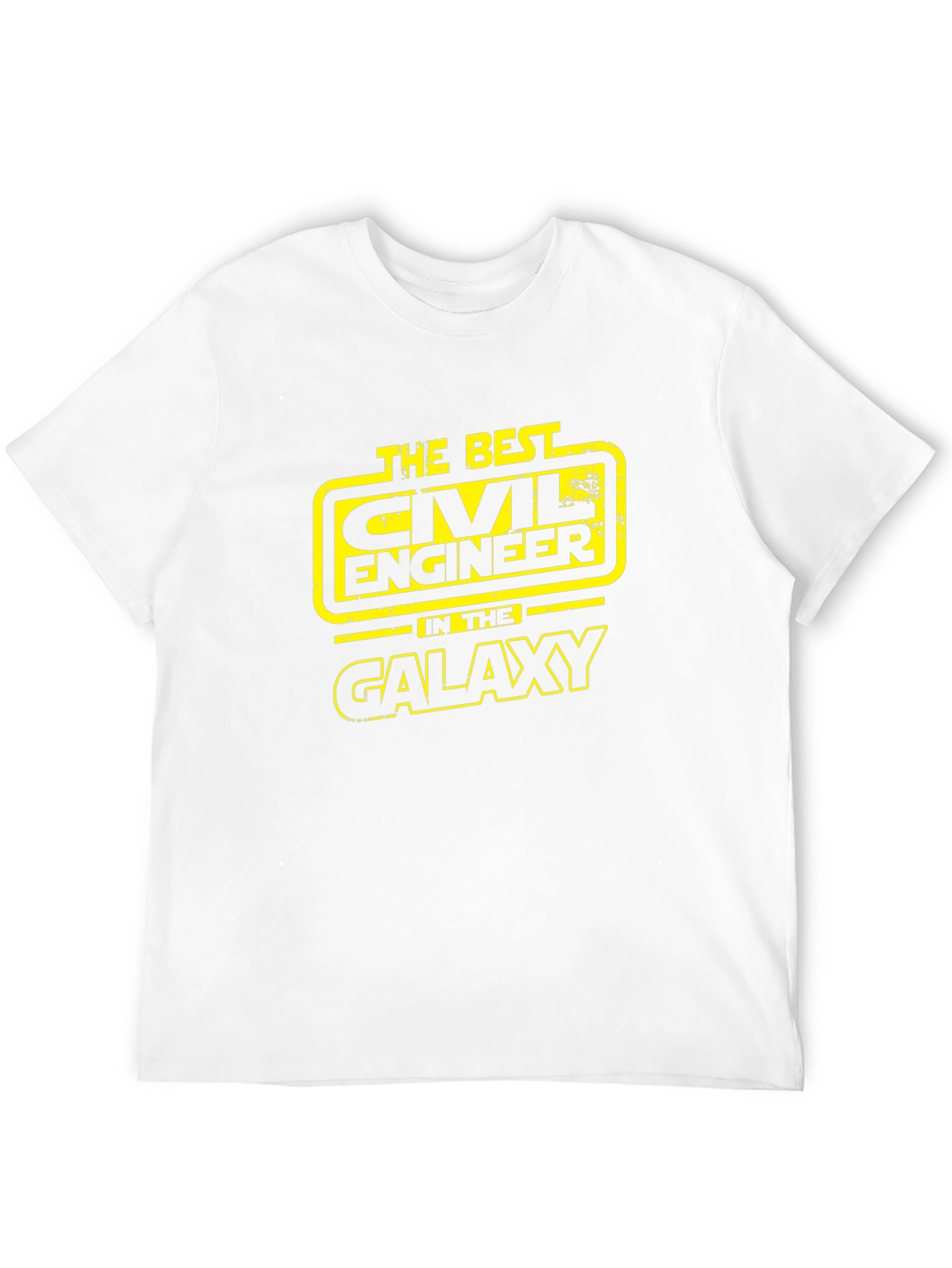Civil Engineer Galaxy T-Shirt - Black Cotton Tee