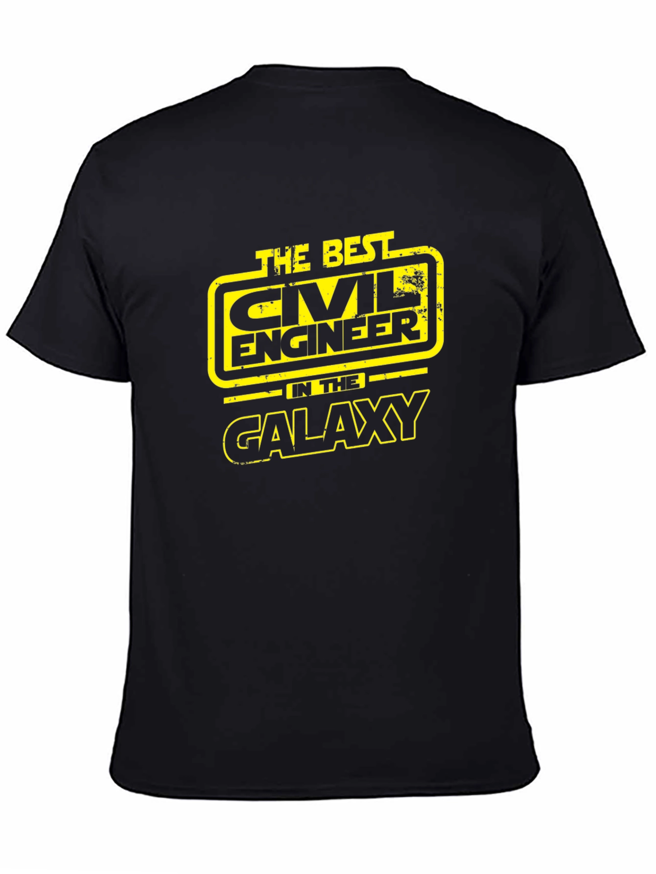 Civil Engineer Galaxy T-Shirt - Black Cotton Tee
