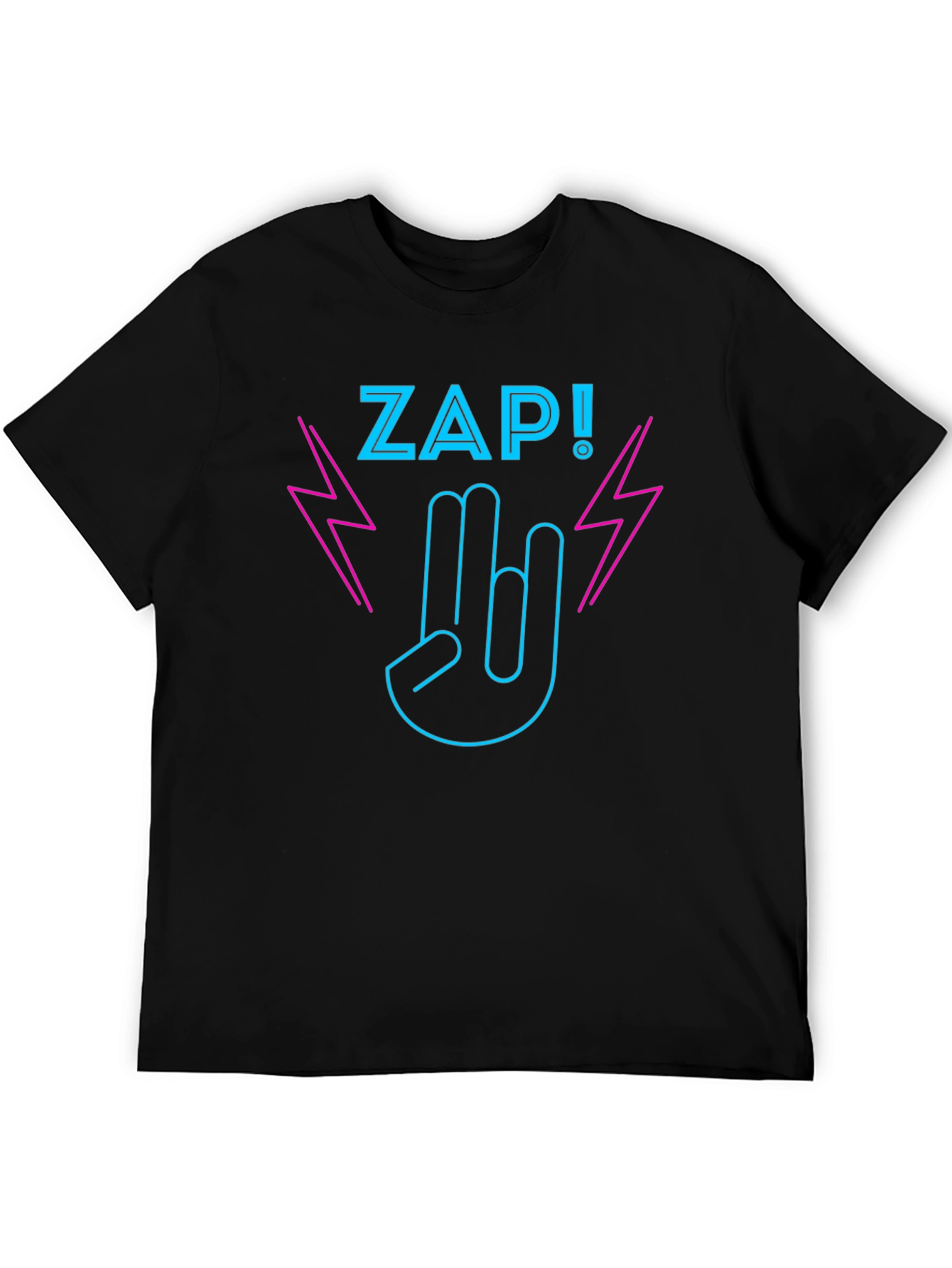 ZAP! Graphic Print Black T-Shirt