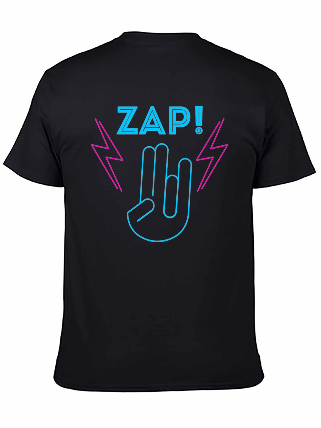 ZAP! Graphic Print Black T-Shirt