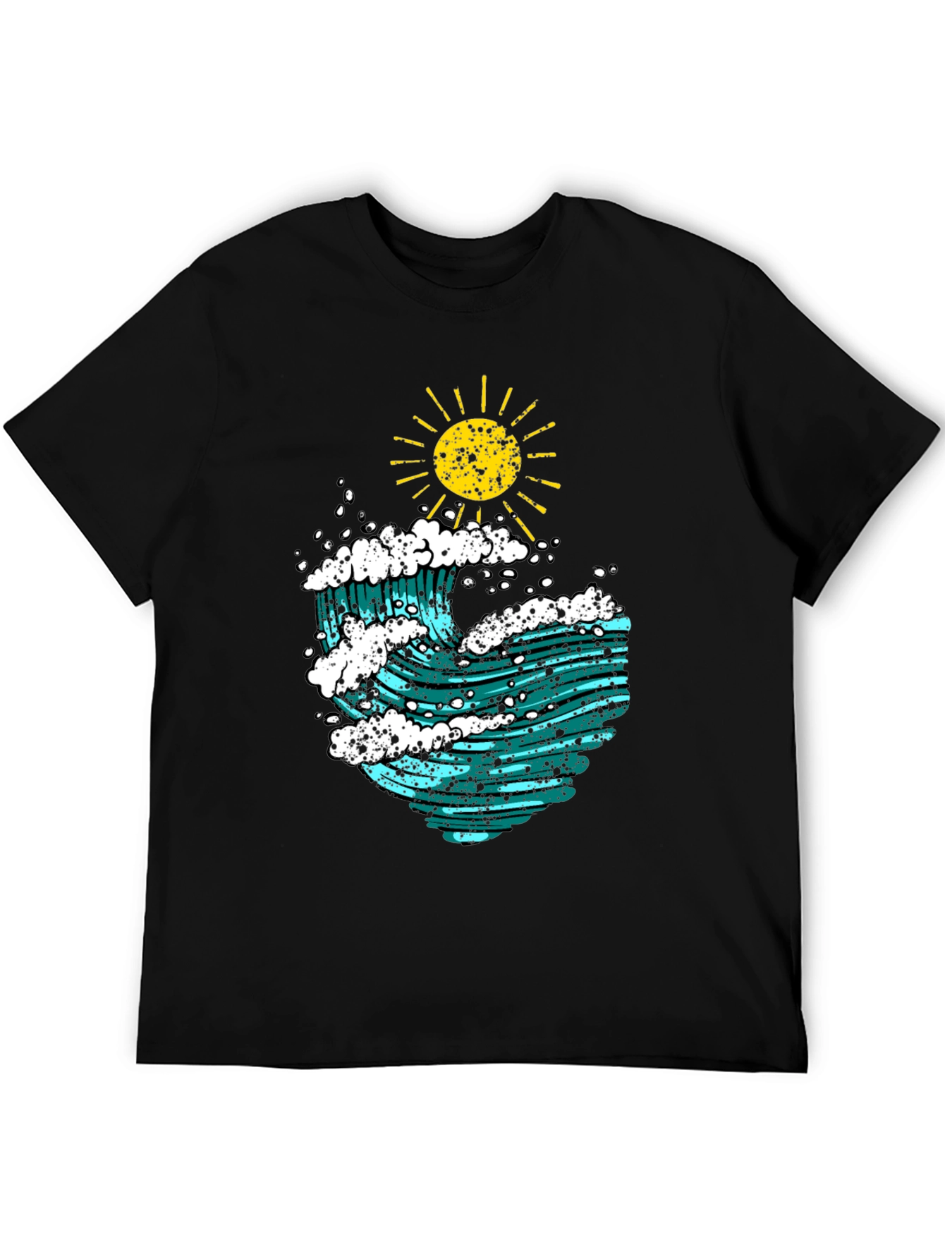 Ocean Wave Graphic Tee - Sun & Surf Design