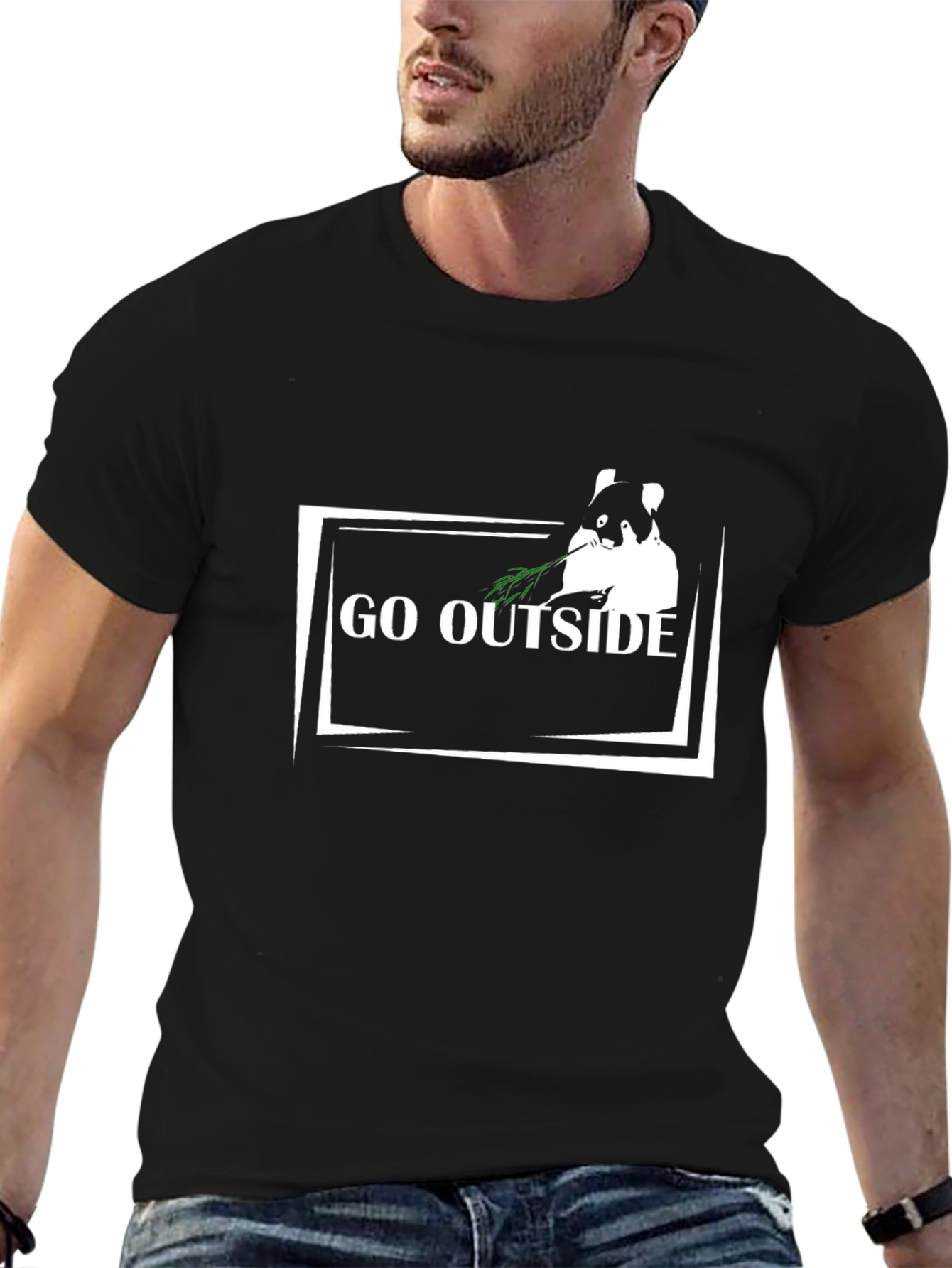 Go Outside Hamster T-Shirt - Nature Lover Tee