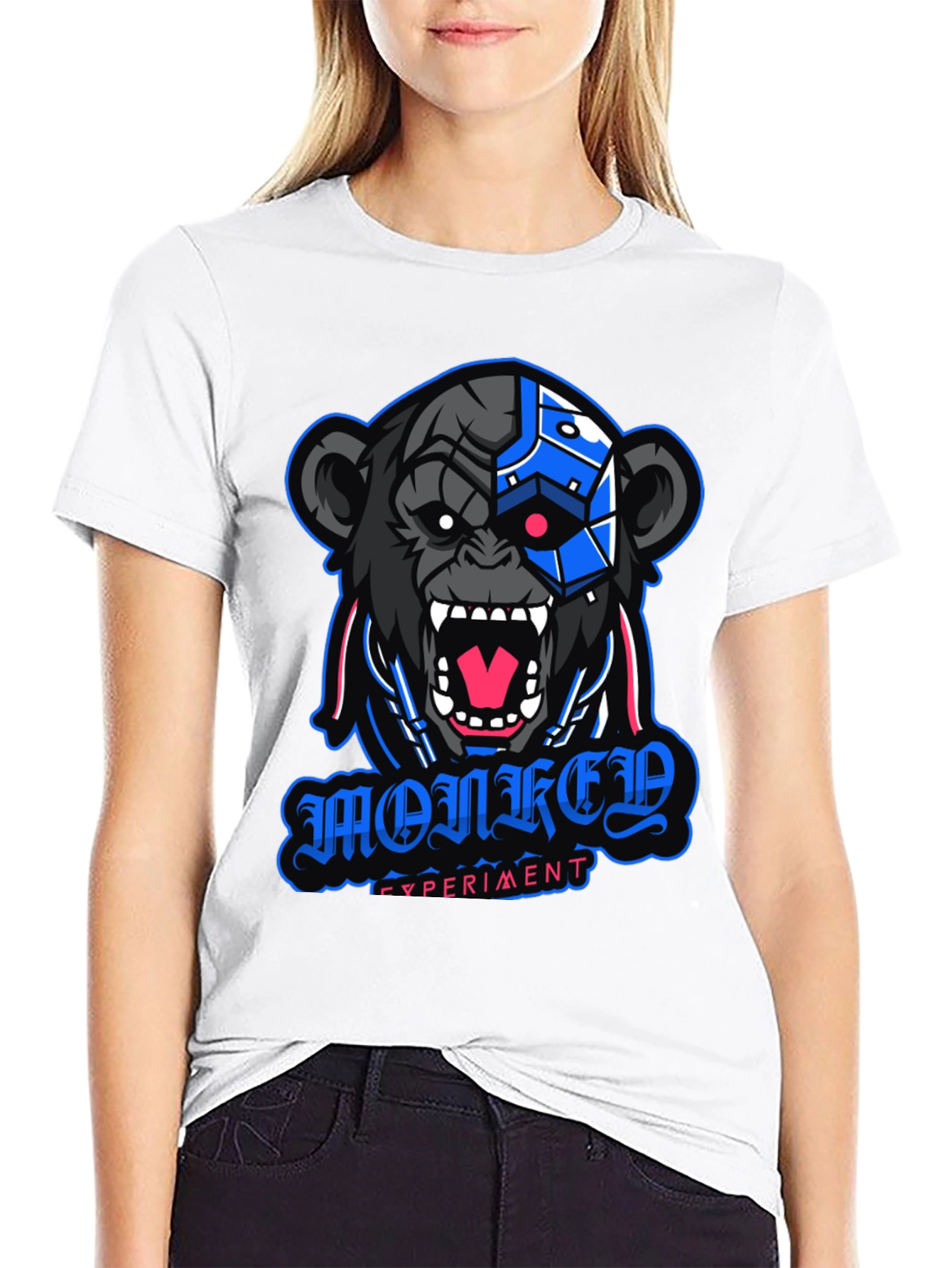 Cyber Monkey Experiment Graphic T-Shirt