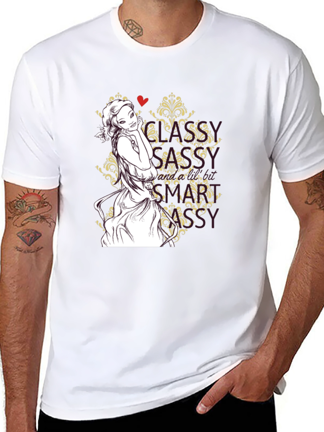 Sassy Girl Graphic Tee - Black T-Shirt