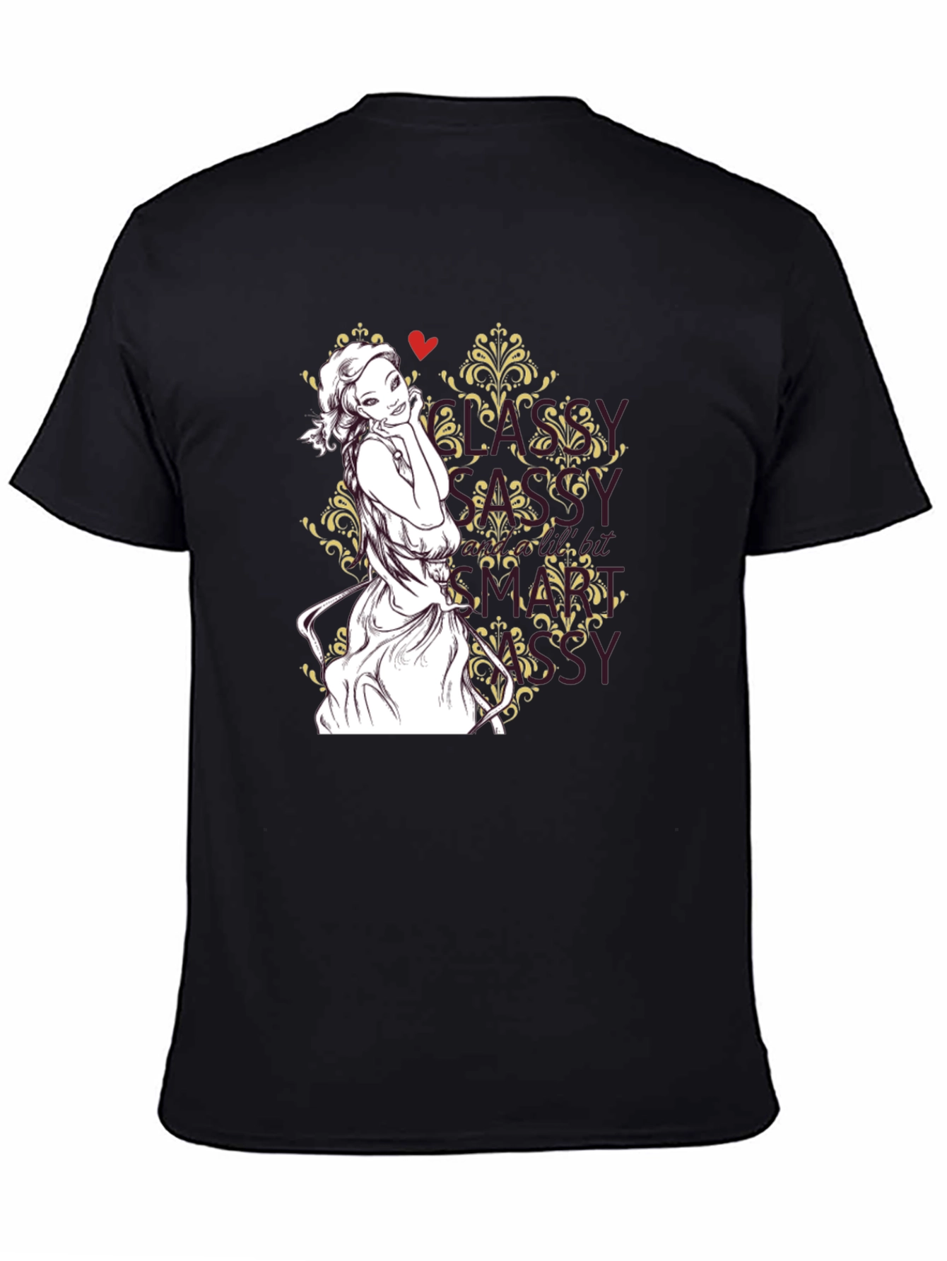 Sassy Girl Graphic Tee - Black T-Shirt