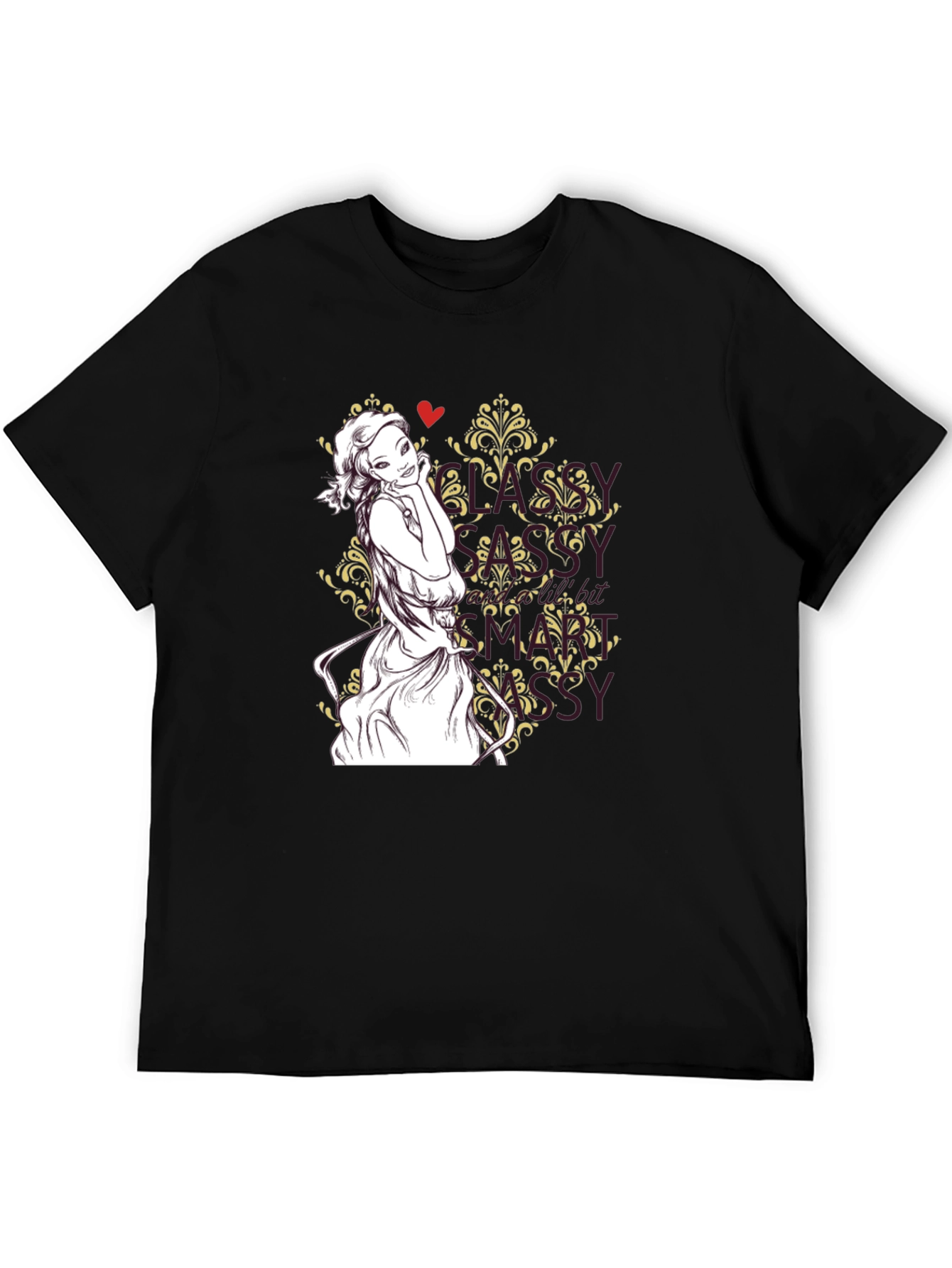 Sassy Girl Graphic Tee - Black T-Shirt