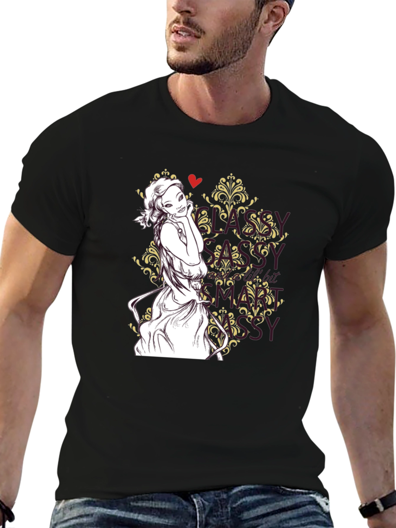Sassy Girl Graphic Tee - Black T-Shirt