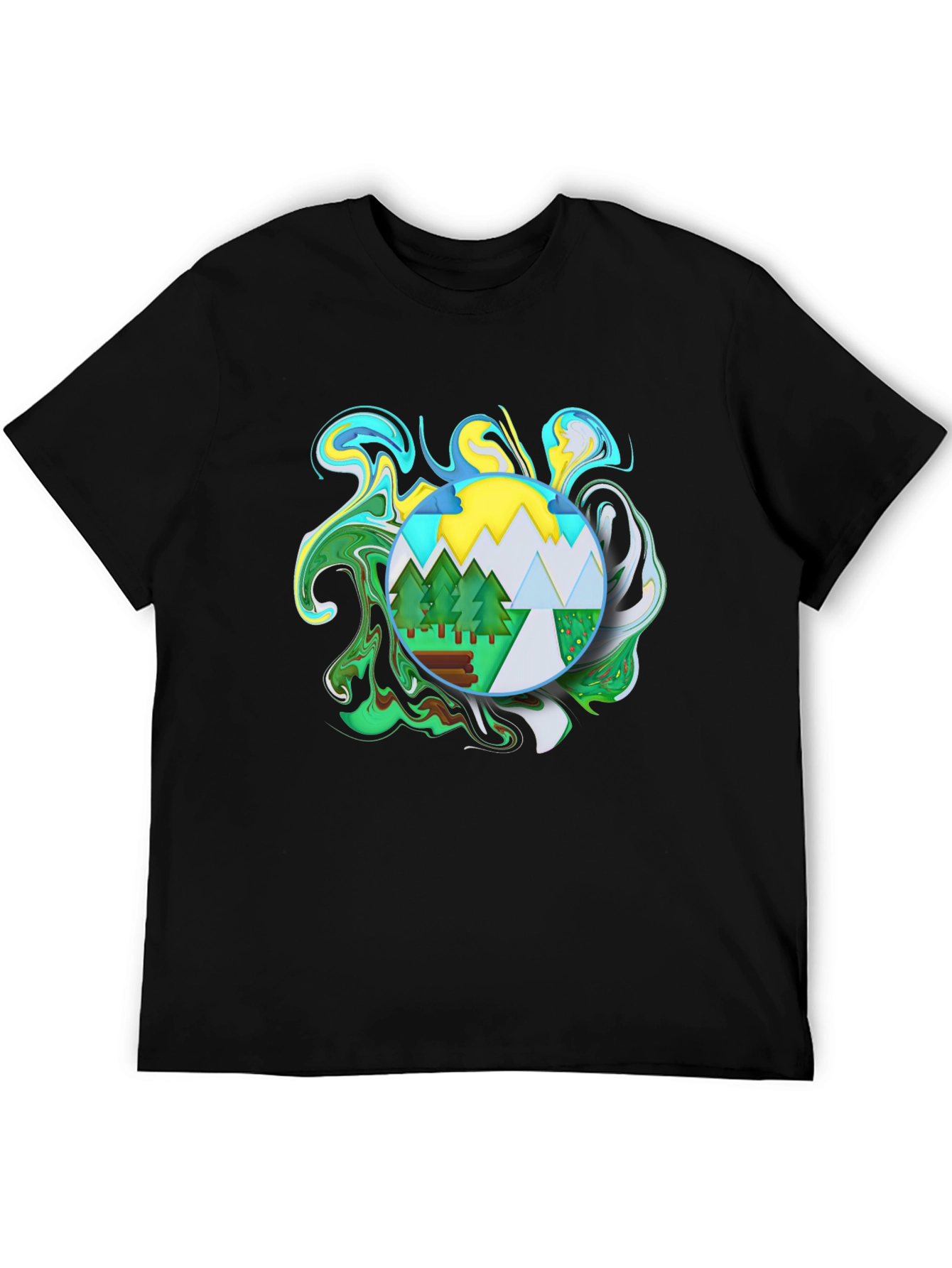 Nature Swirl Graphic T-Shirt
