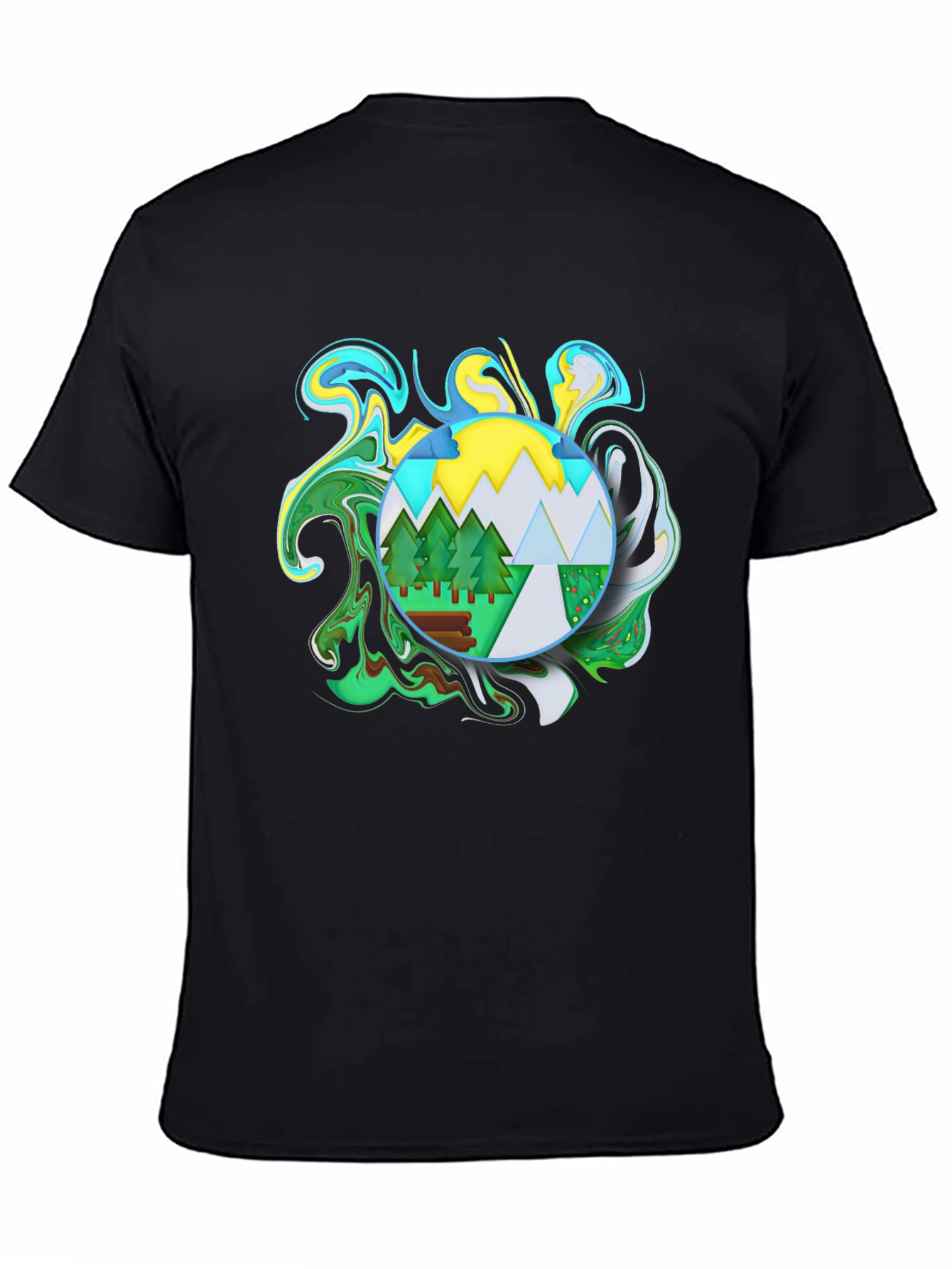 Nature Swirl Graphic T-Shirt