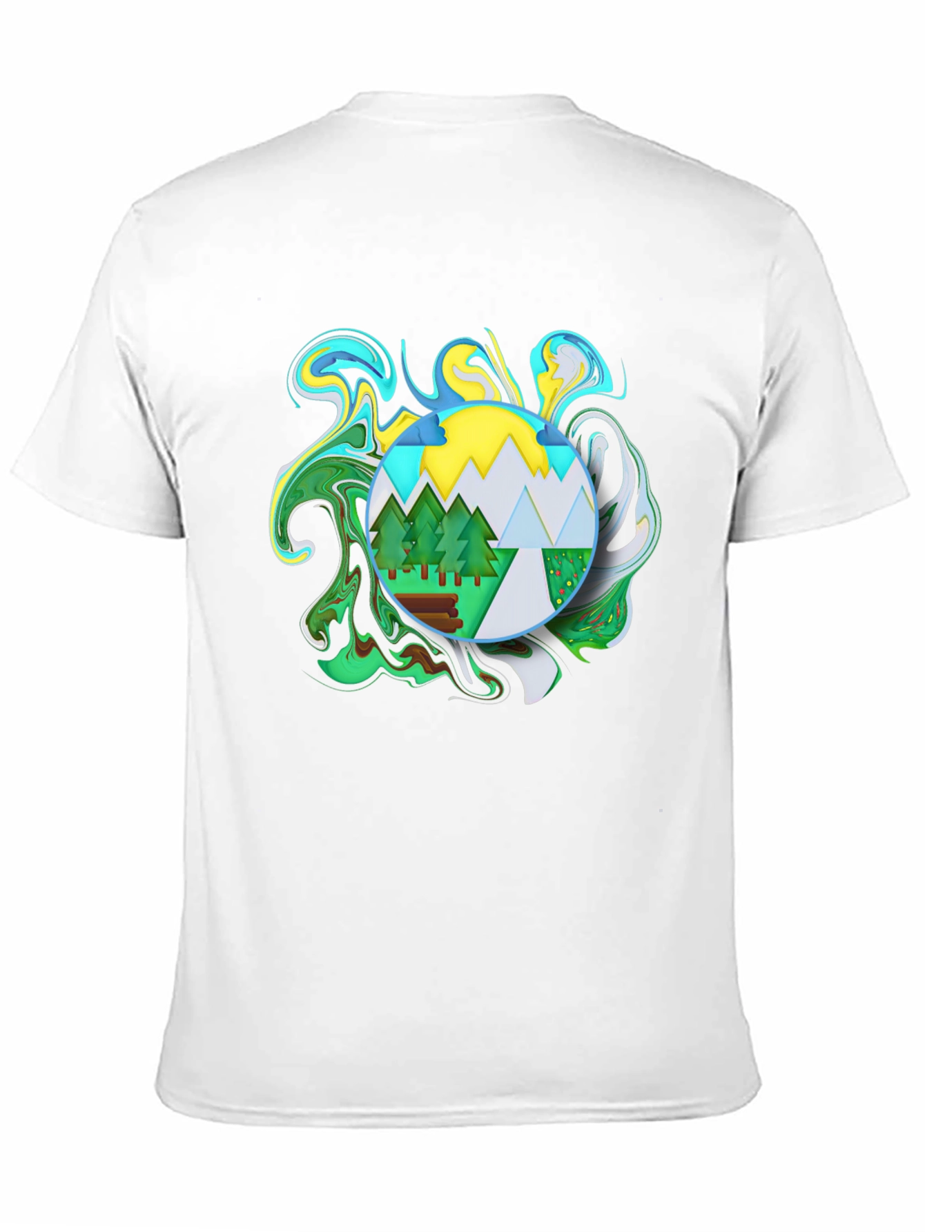 Nature Swirl Graphic T-Shirt