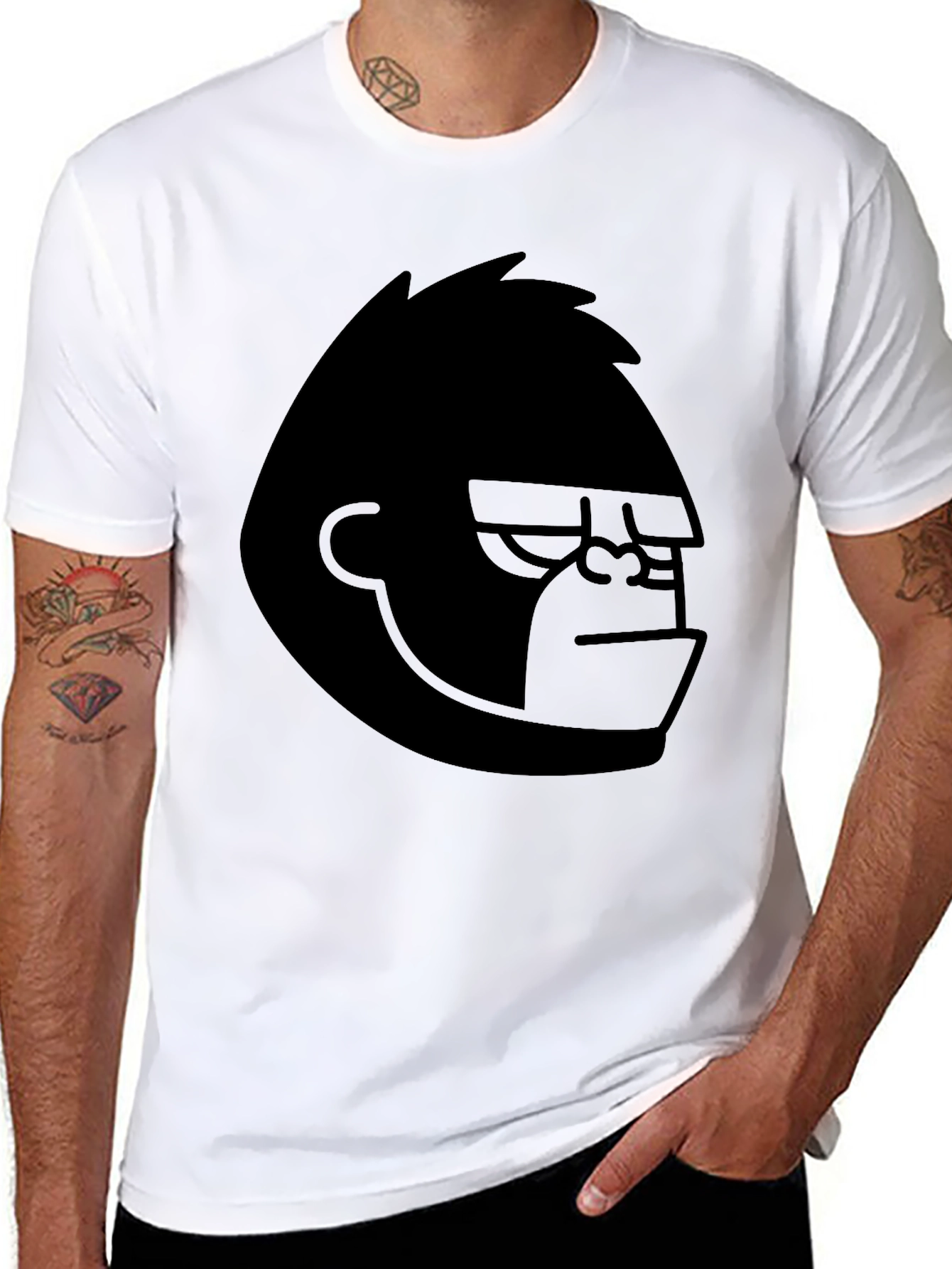 Cool Gorilla Graphic Black T-Shirt