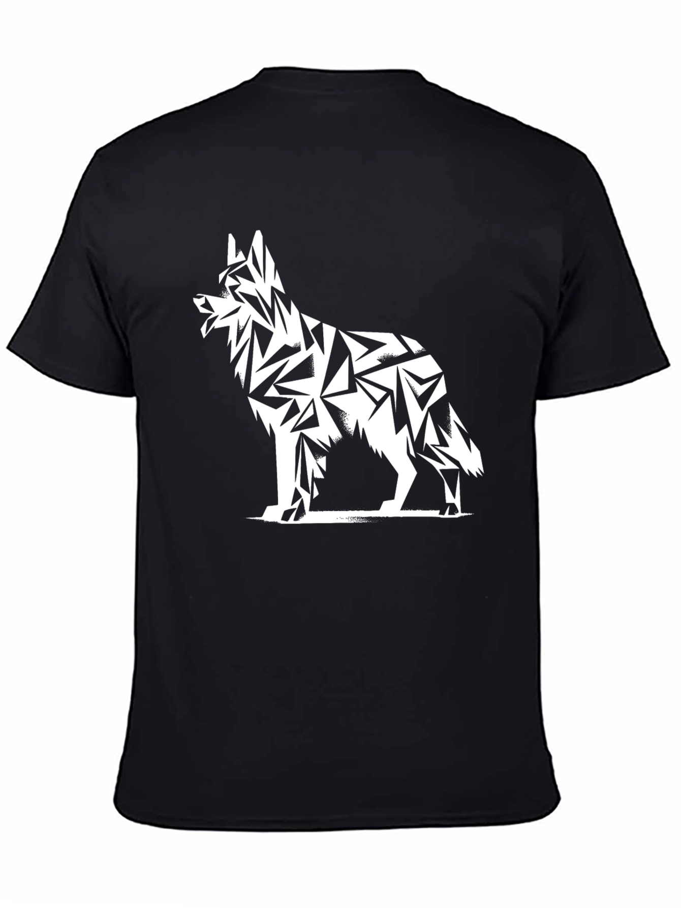 Geometric Dog Graphic T-Shirt - Modern Menswear