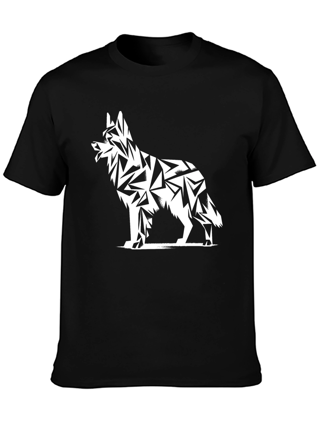 Geometric Dog Graphic T-Shirt - Modern Menswear