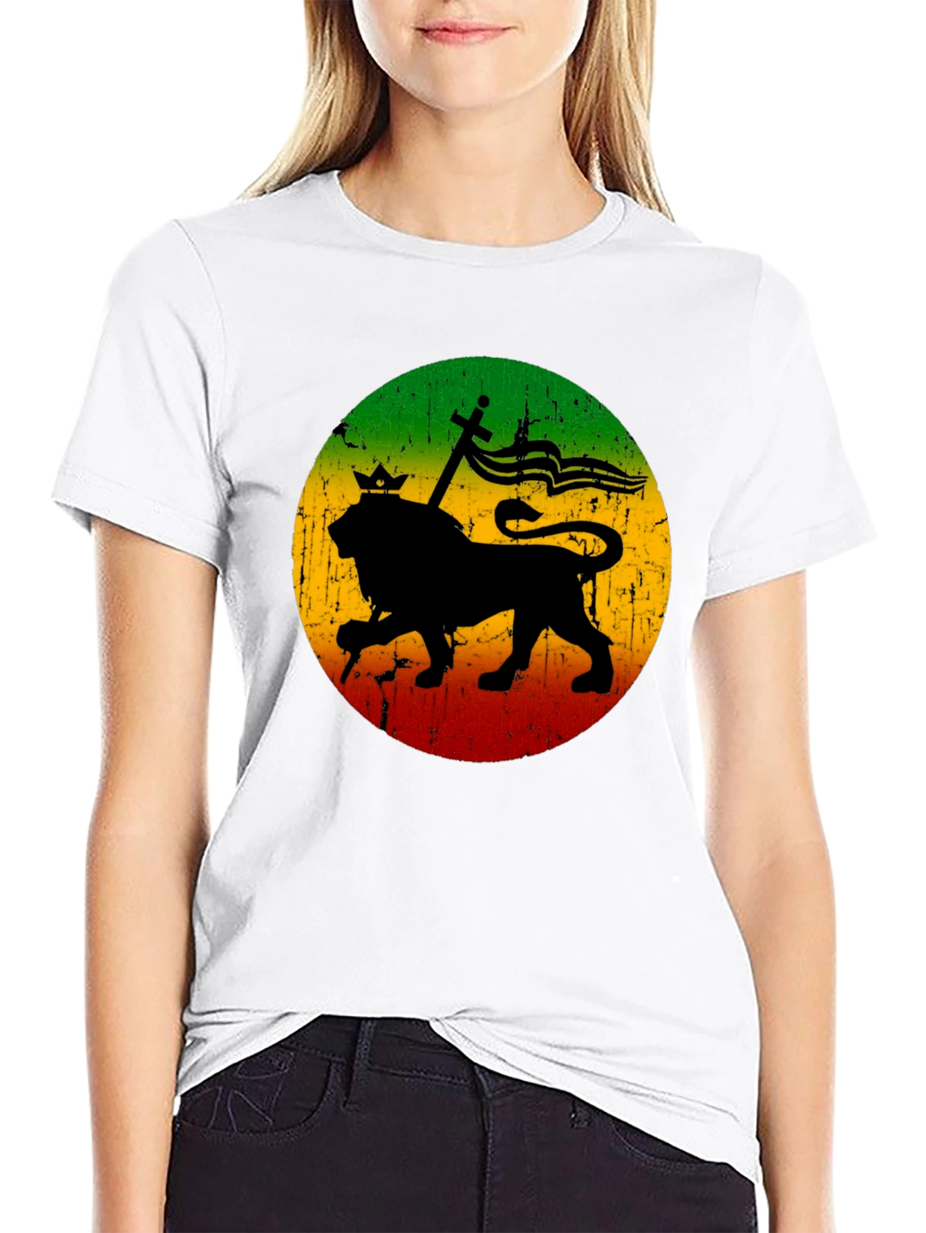 Rasta Lion T-Shirt - Reggae Inspired Graphic Tee