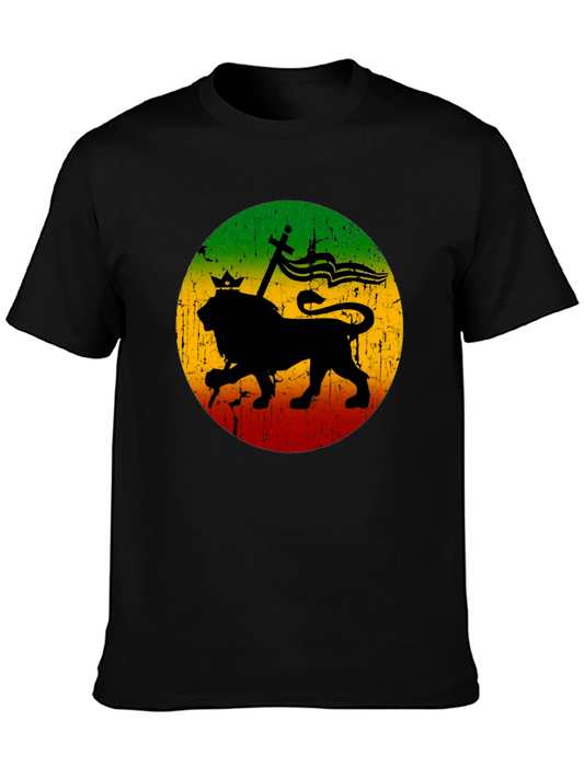 Rasta Lion T-Shirt - Reggae Inspired Graphic Tee