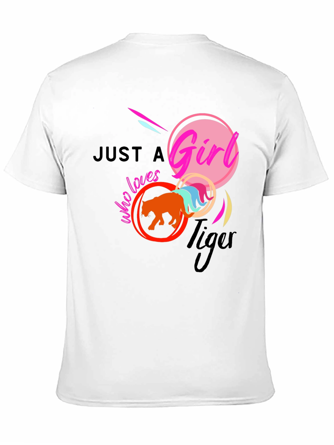 Just A Girl Who Loves Tigers Graphic T-Shirt
