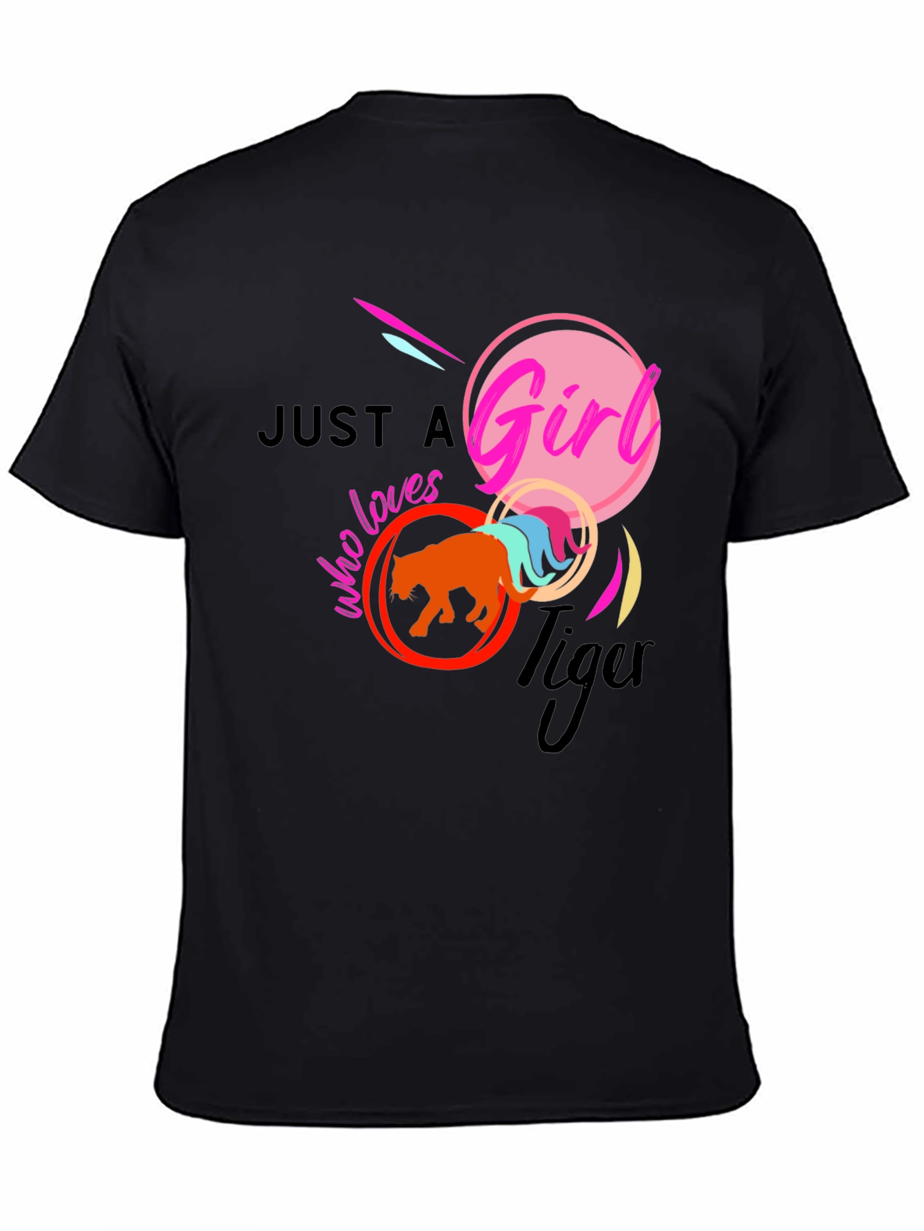 Just A Girl Who Loves Tigers Graphic T-Shirt