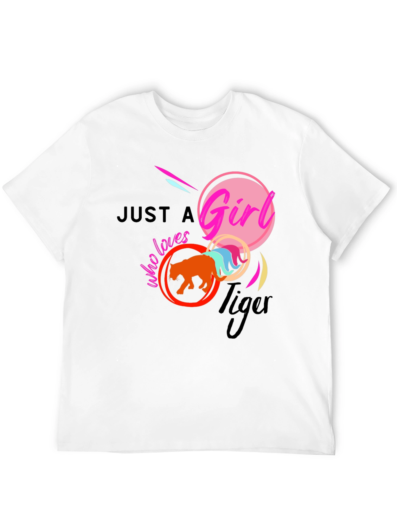 Just A Girl Who Loves Tigers Graphic T-Shirt