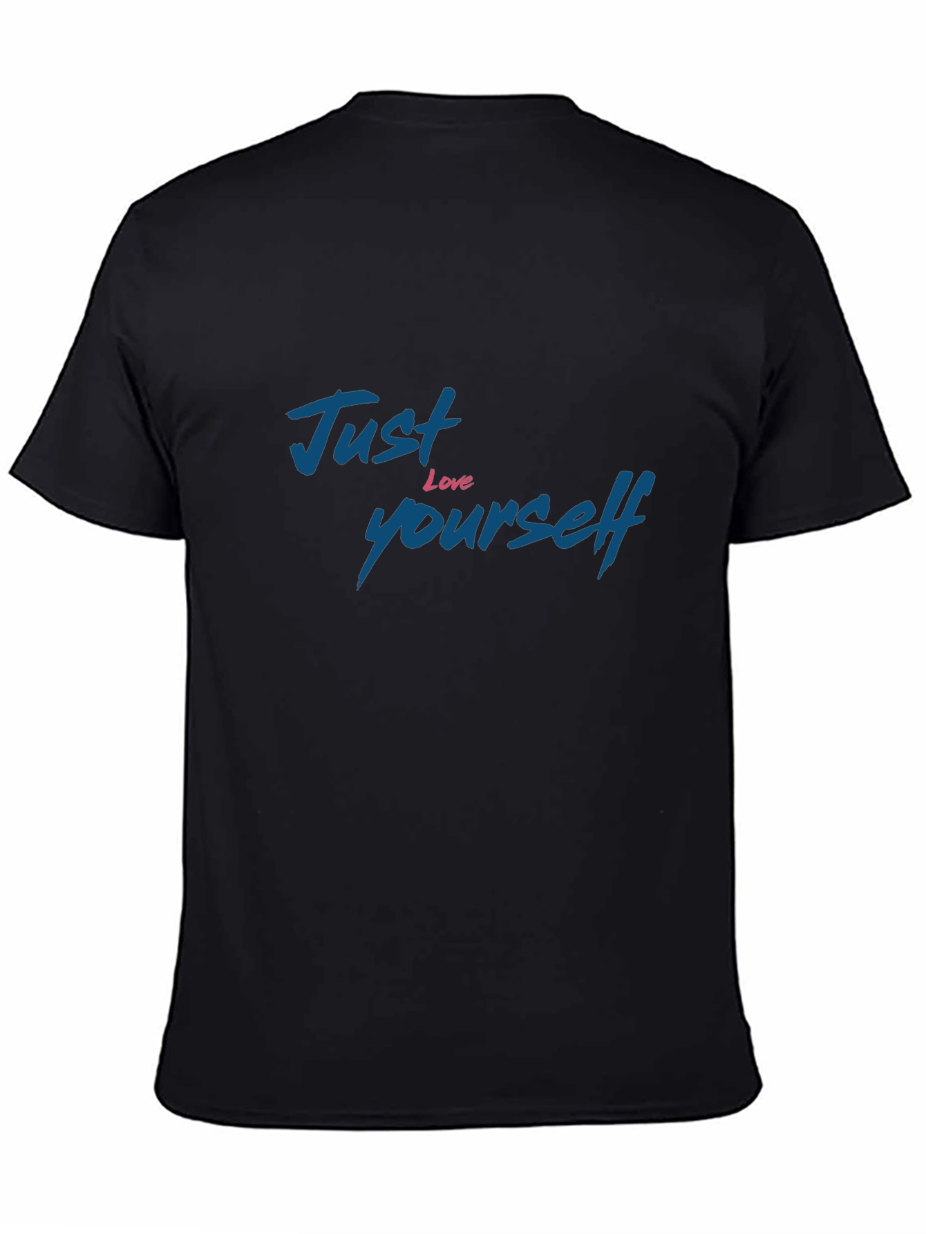 Just Love Yourself Graphic T-Shirt - Black